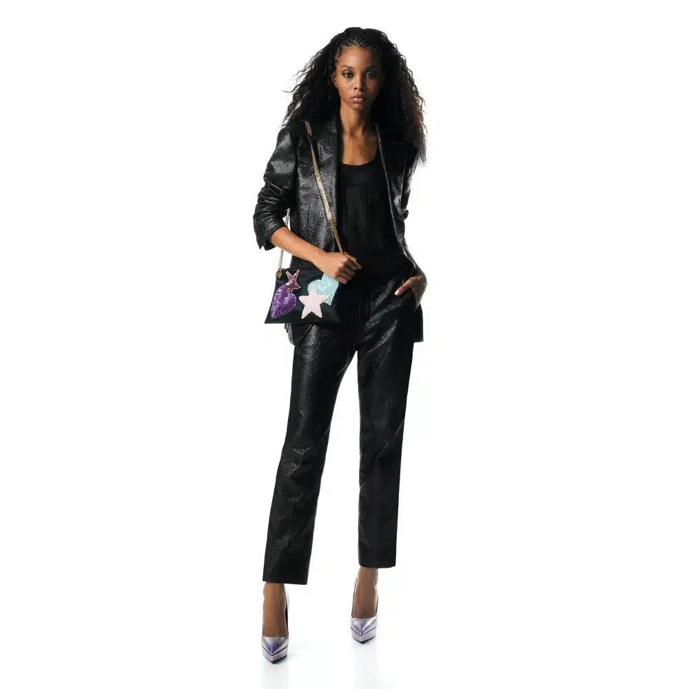 Tom Ford o1loc1c0625 GI2945 Iridescent Sable Tailored Jacket in Black Size S / US 4 / IT 40 - 2 Thumbnail