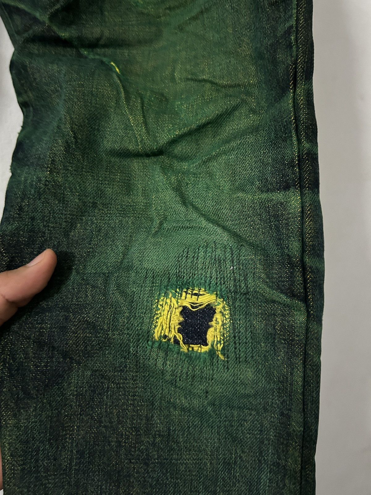 Beauty Beast Beauty Beast japan emerald denim distressed jeans Size US 29 - 7 Thumbnail