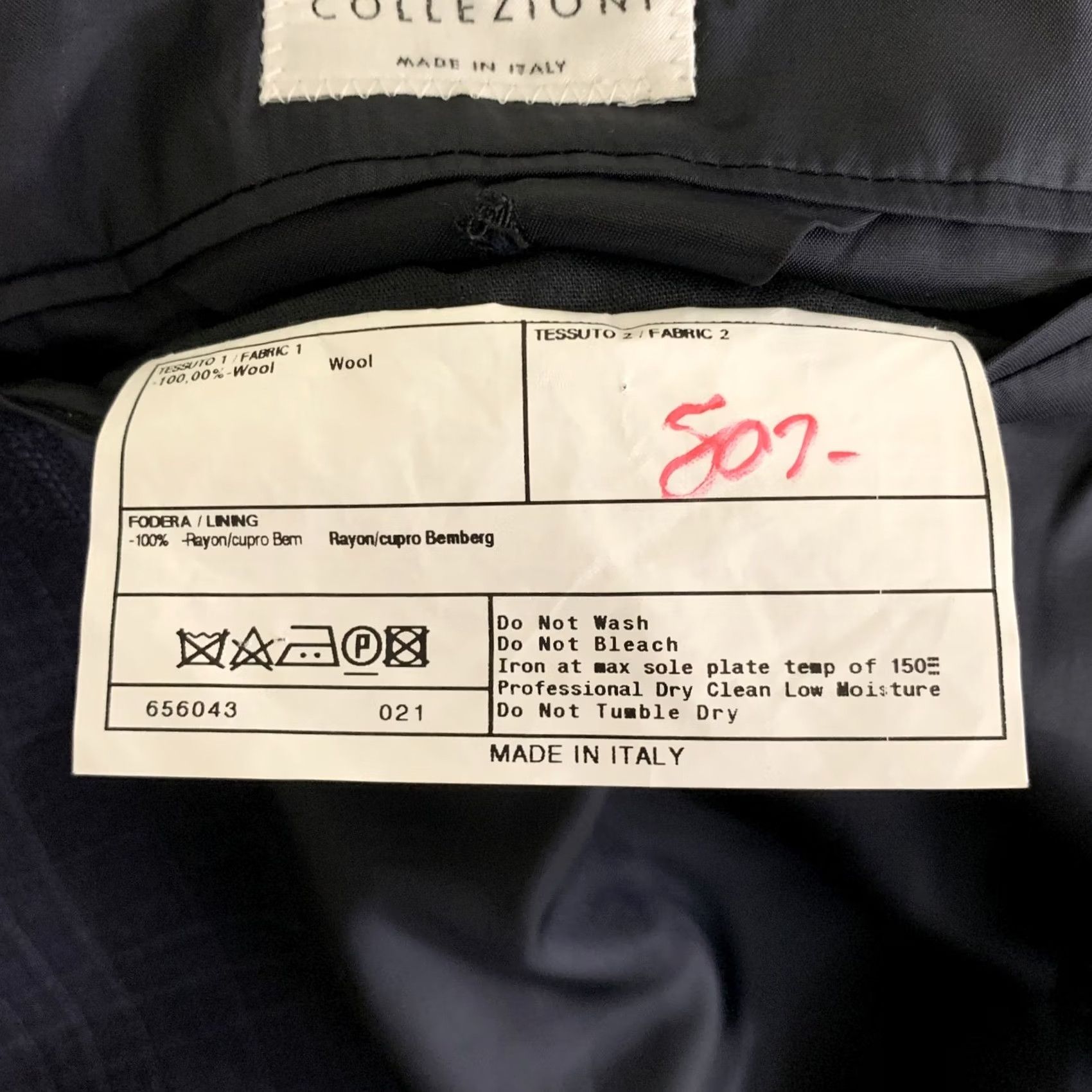 Armani ARMANI COLLEZIONI Sport Coat Size 44 Navy Plaid Wool Notch Lapel Size US S / EU 44-46 / 1 - 6 Thumbnail