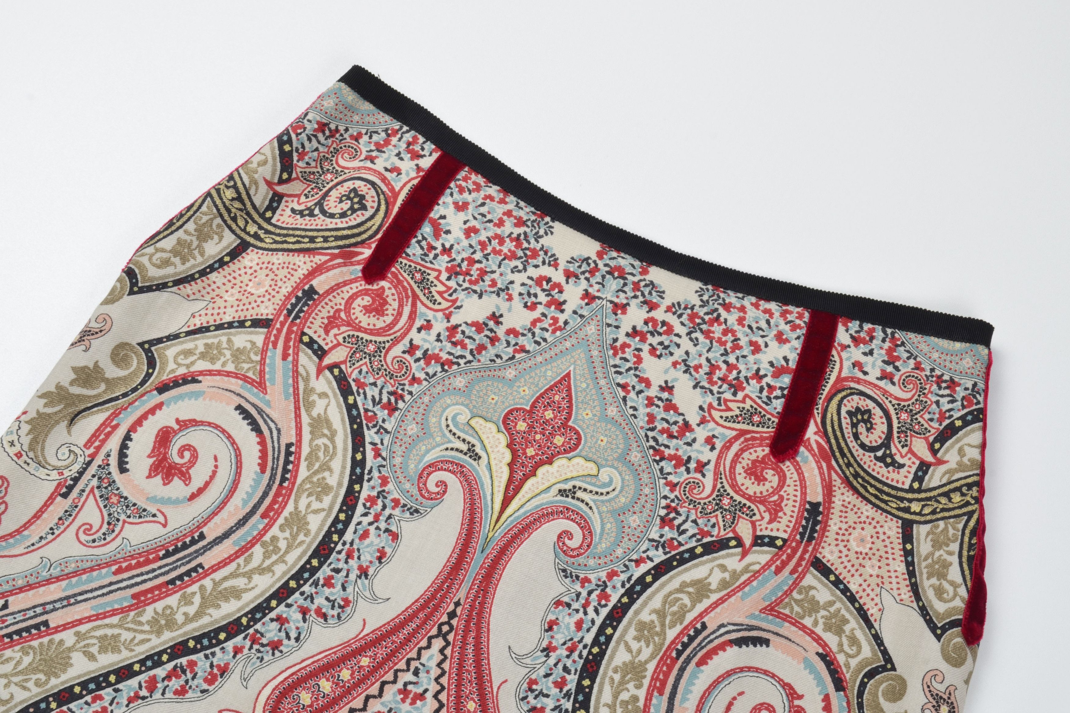 Etro Etro Milano Wool Silk Paisley Boho Knee Length Skirt Size 30" / US 8 / IT 44 - 5 Thumbnail