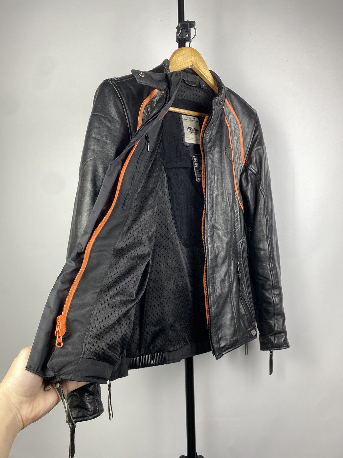 Harley Davidson Vintage 00s Harley Davidson Genuine Leather Jacket MOTO Size M / US 6-8 / IT 42-44 - 12 Thumbnail