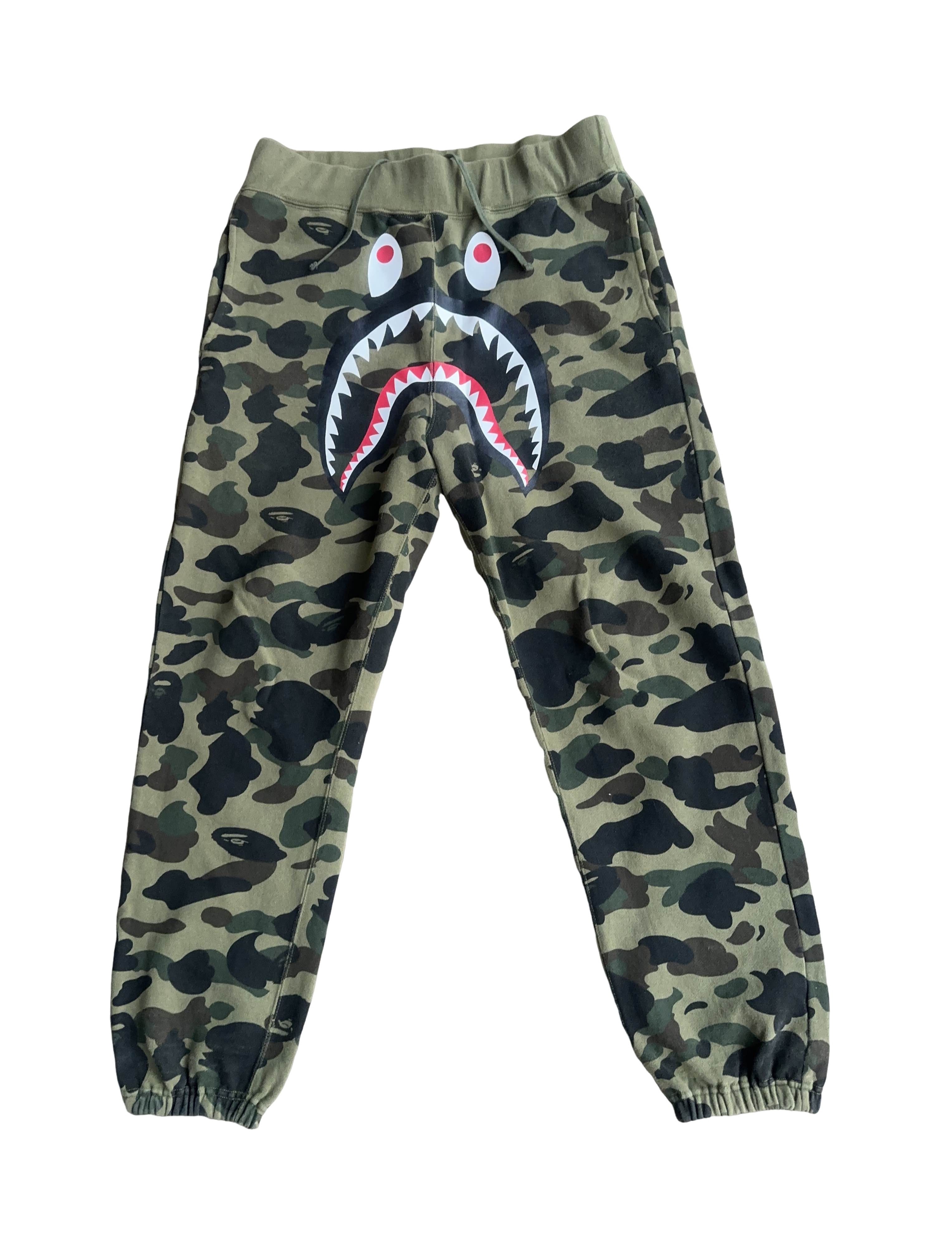 Bape Bape 1st Camo Yellow Shark GoreTex Track Pants L | Grailed