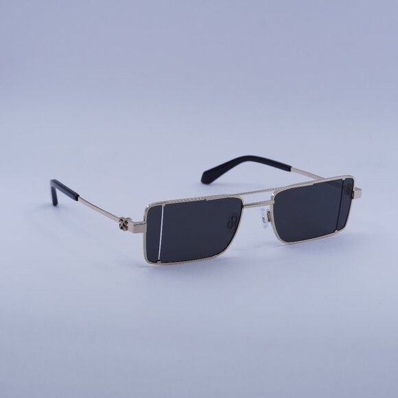 Off-White OERI14A CORTEZ 7607 Sunglasses Gold Rectangle
