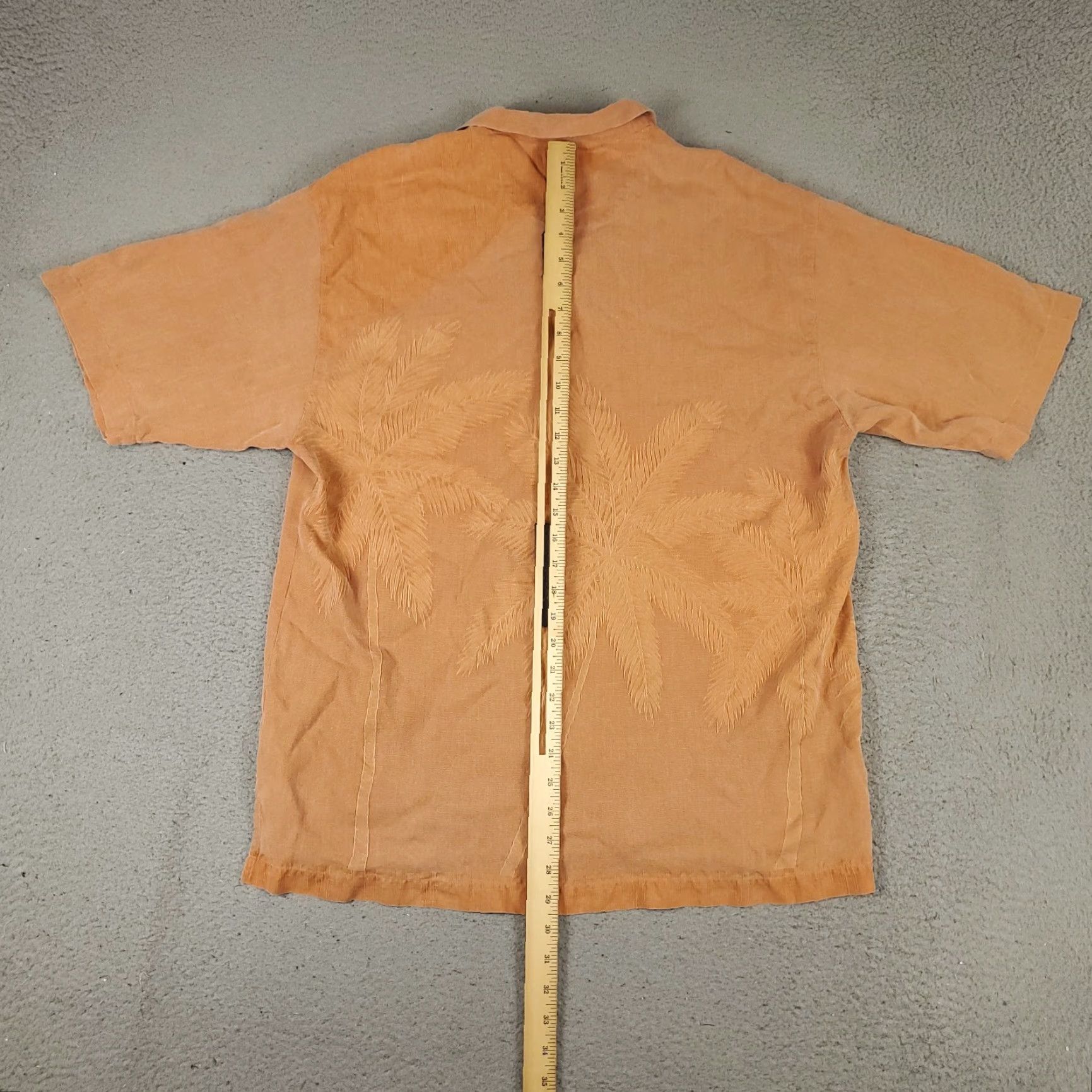 Tommy Bahama Tommy Bahama Button-Up Shirt Mens Large Orange Tropical Hawaiian Short Sleeve Silk Size US L / EU 52-54 / 3 - 5 Thumbnail