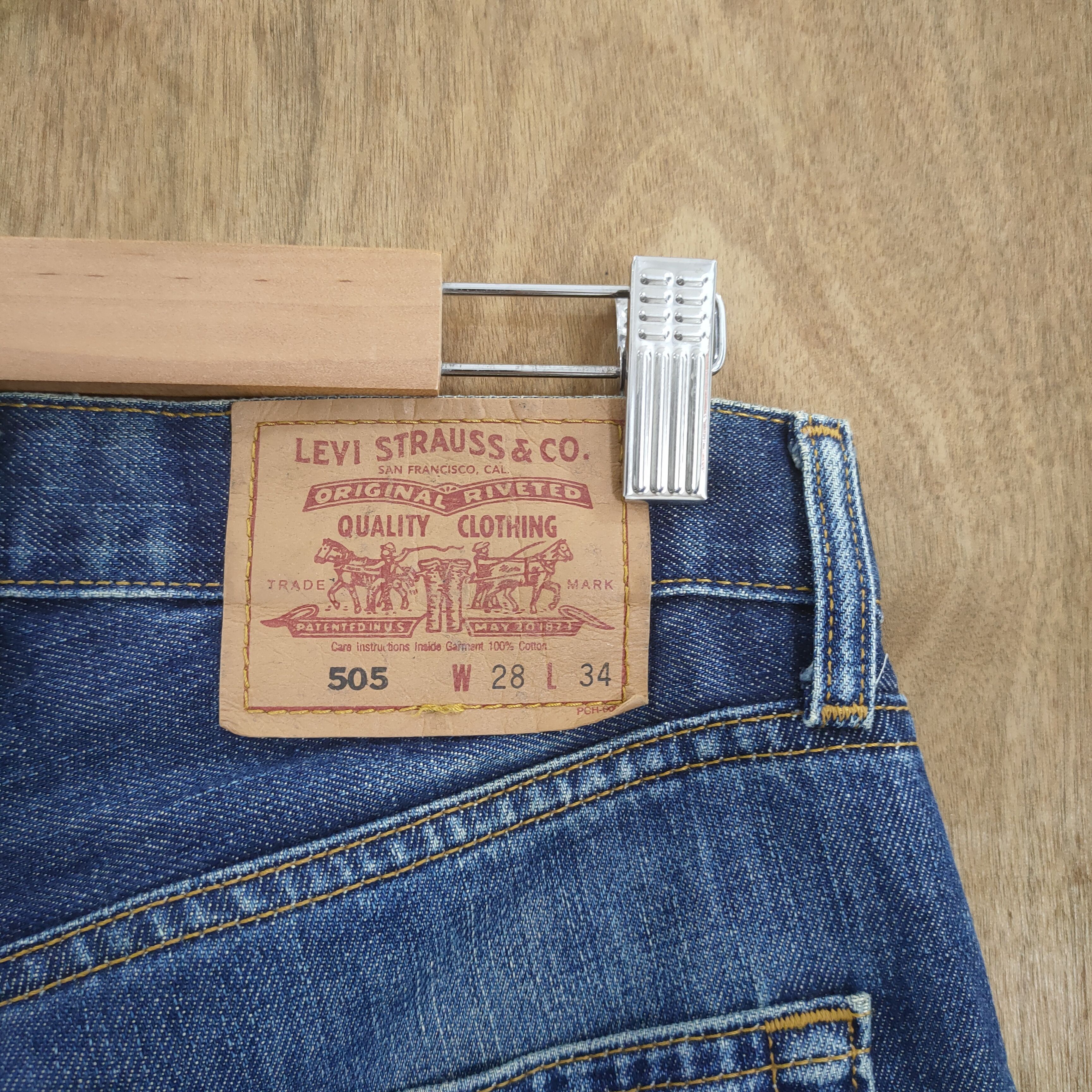 Levi's Vintage Clothing VINTAGE LEVI'S 505 FADED DISTRESSED DENIM JEANS PANTS Size US 28 / EU 44 - 3 Thumbnail