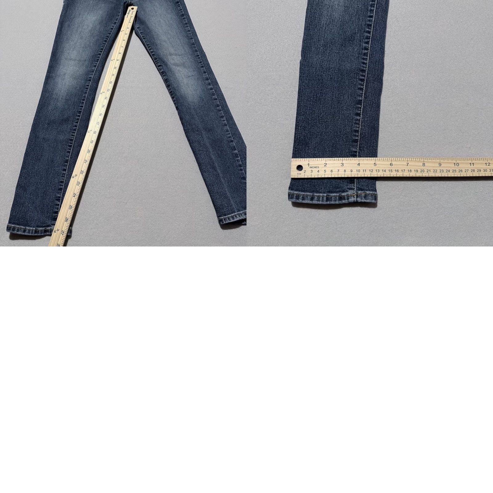 Gap Gap Jeans Women's Blue Denim Stretch Low Rise Slim Fit - 14 Size 36" / US 14 / IT 50 - 9 Thumbnail