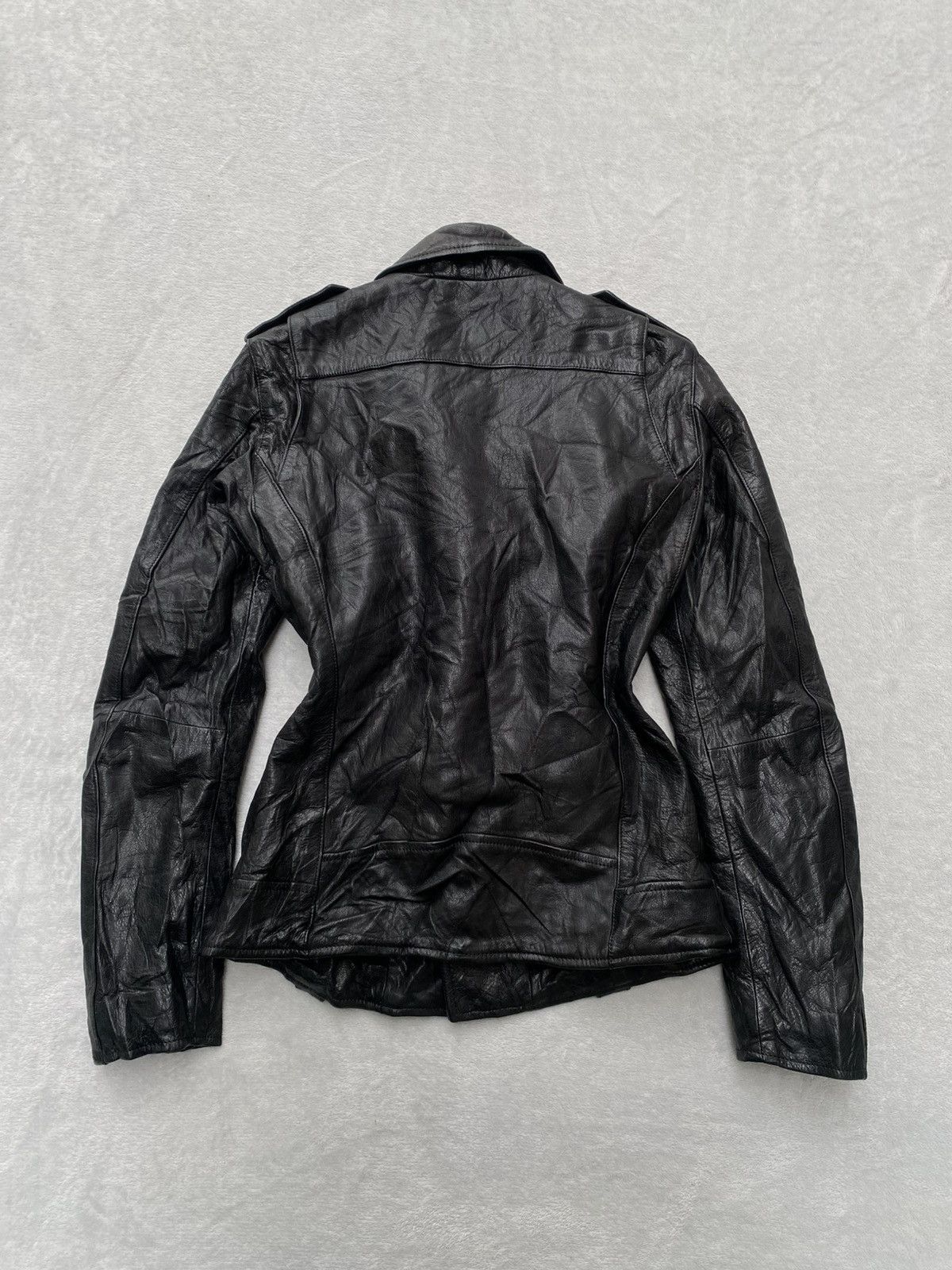5351 POUR LES FEMMES 2000s 5351 Les Pour Femmes- Goatskins Biker Leather Jacket Size XS / US 0-2 / IT 36-38 - 8 Thumbnail