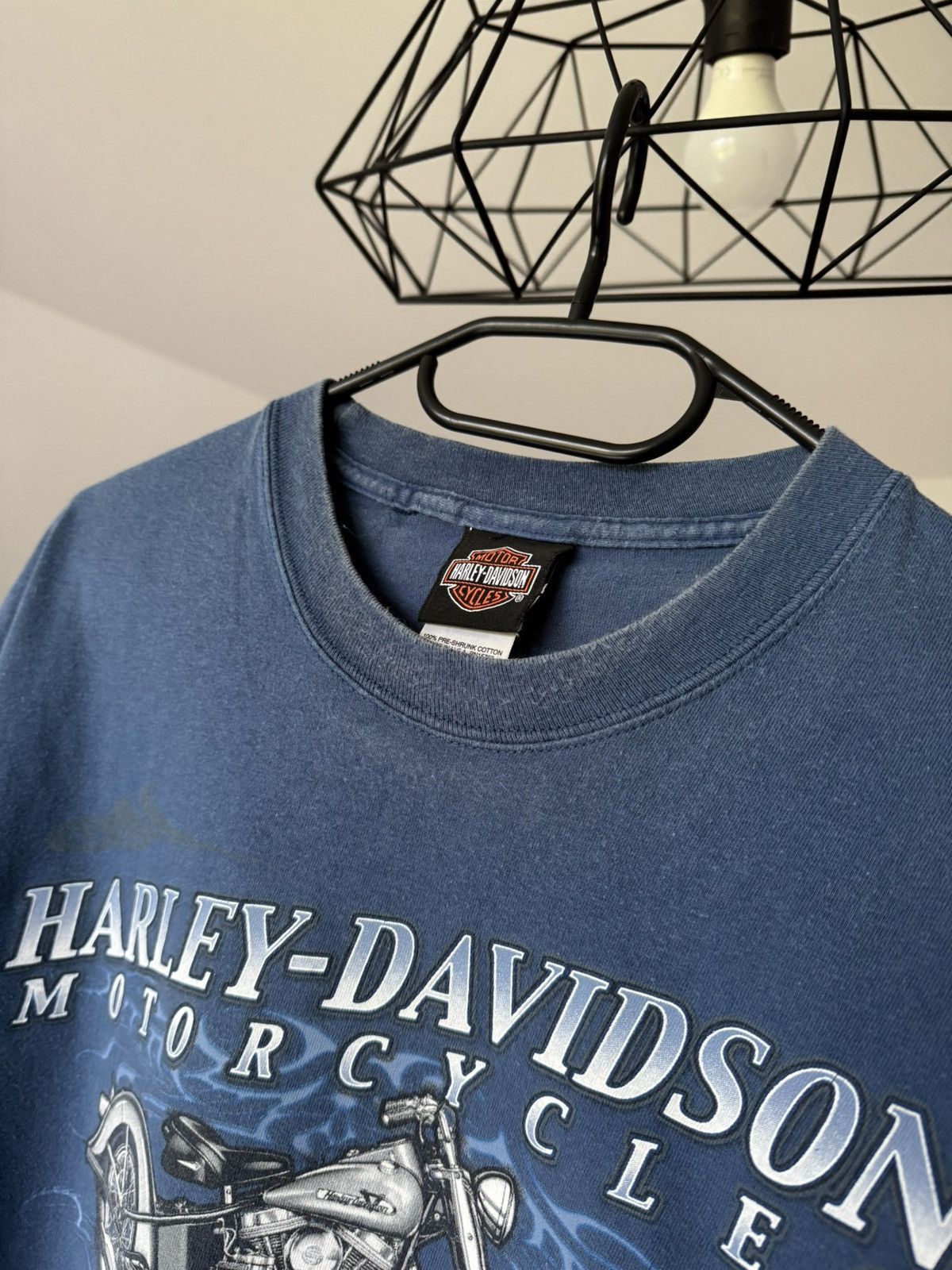 Harley Davidson × Vintage × West Coast Choppers Vintage 2003 Harley Davidson Motorcycle Washed T-shirt L USA Size US L / EU 52-54 / 3 - 6 Thumbnail