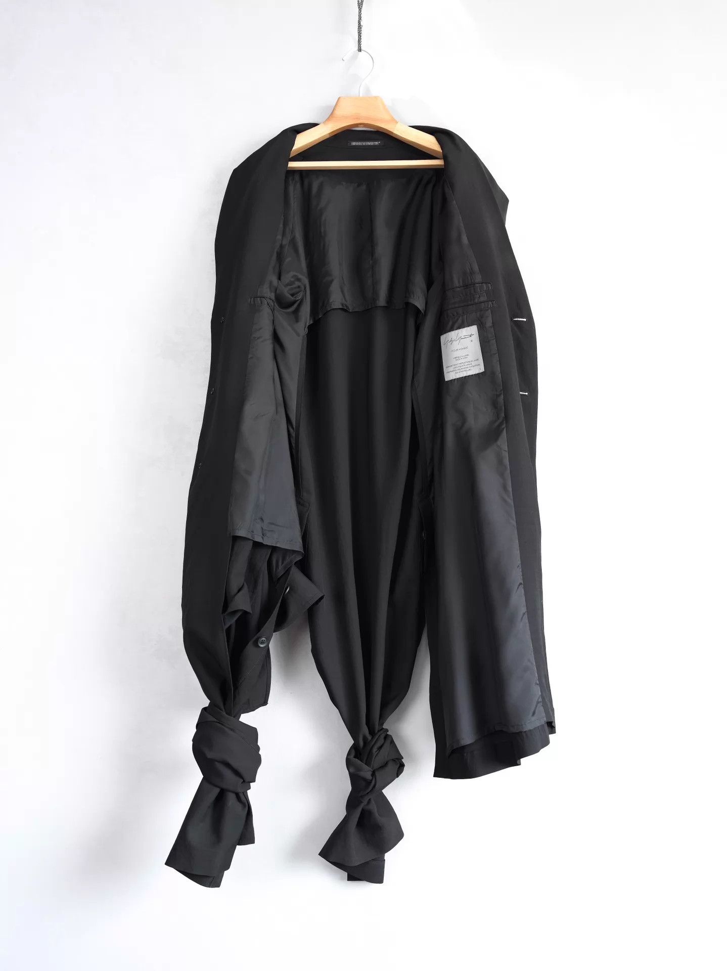 Yohji Yamamoto Yohji Yamamoto 24SS Knot Asymmetric Coat Size US S / EU 44-46 / 1 - 4 Thumbnail