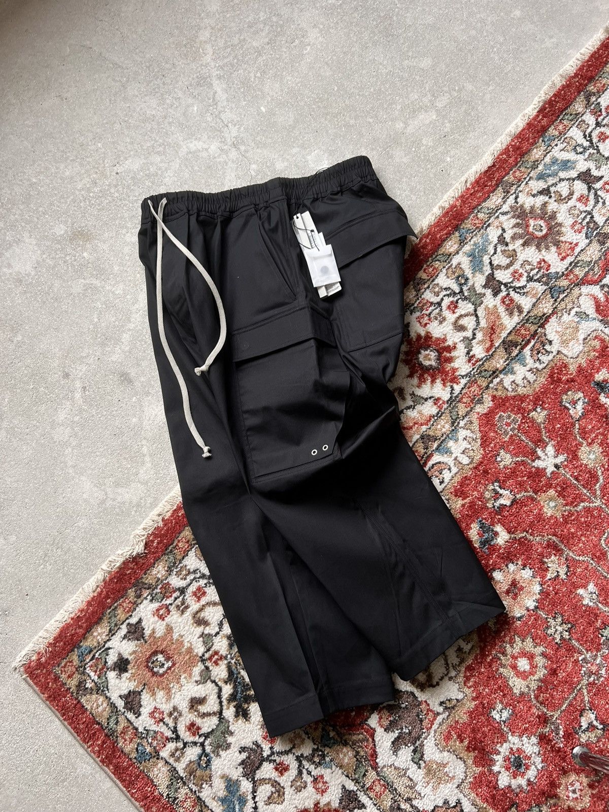 Rick Owens × Rick Owens Drkshdw SS24 Rick Owens Cargo Cropped Pants Size US 36 / EU 52 - 3 Thumbnail
