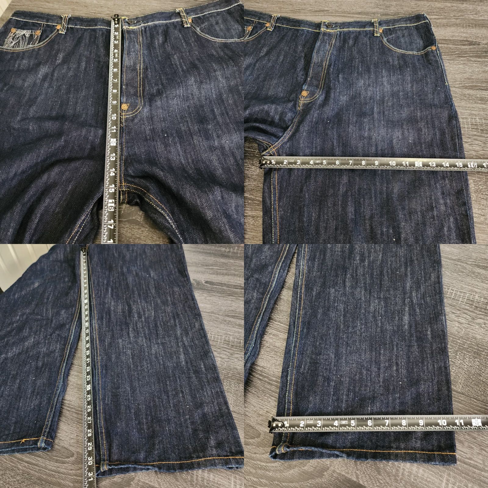 Vintage VINTAGE Red Monkey Jeans Wide-Leg Baggy 42x31 Mens Size US 42 / EU 58 - 9 Thumbnail