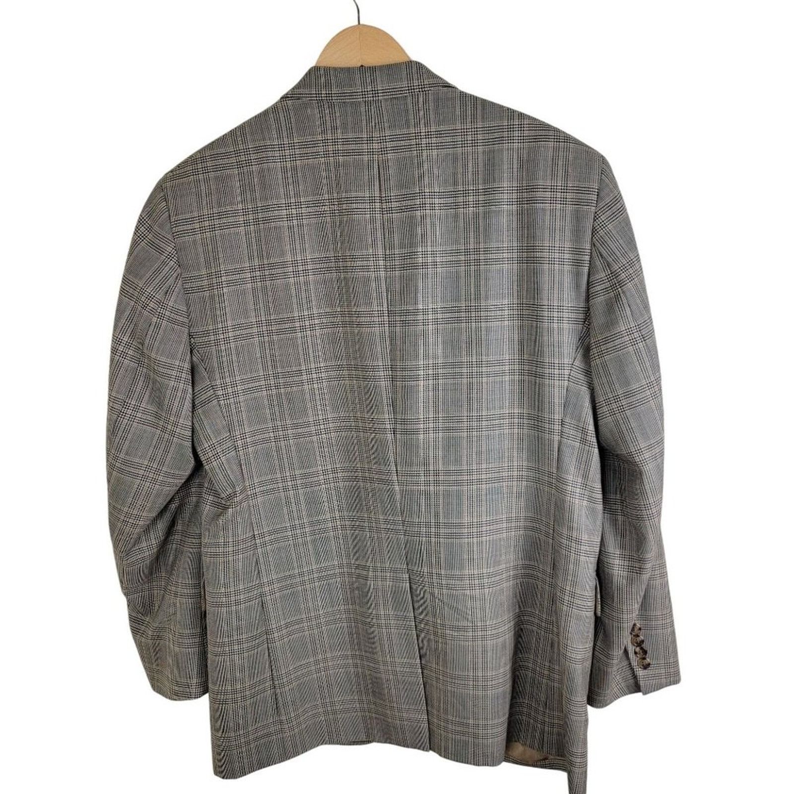 Jos. A. Bank Jos. A Bank Mens Wool Plaid Suit Blazer Sportcoat size 44L Size 44L - 2 Thumbnail