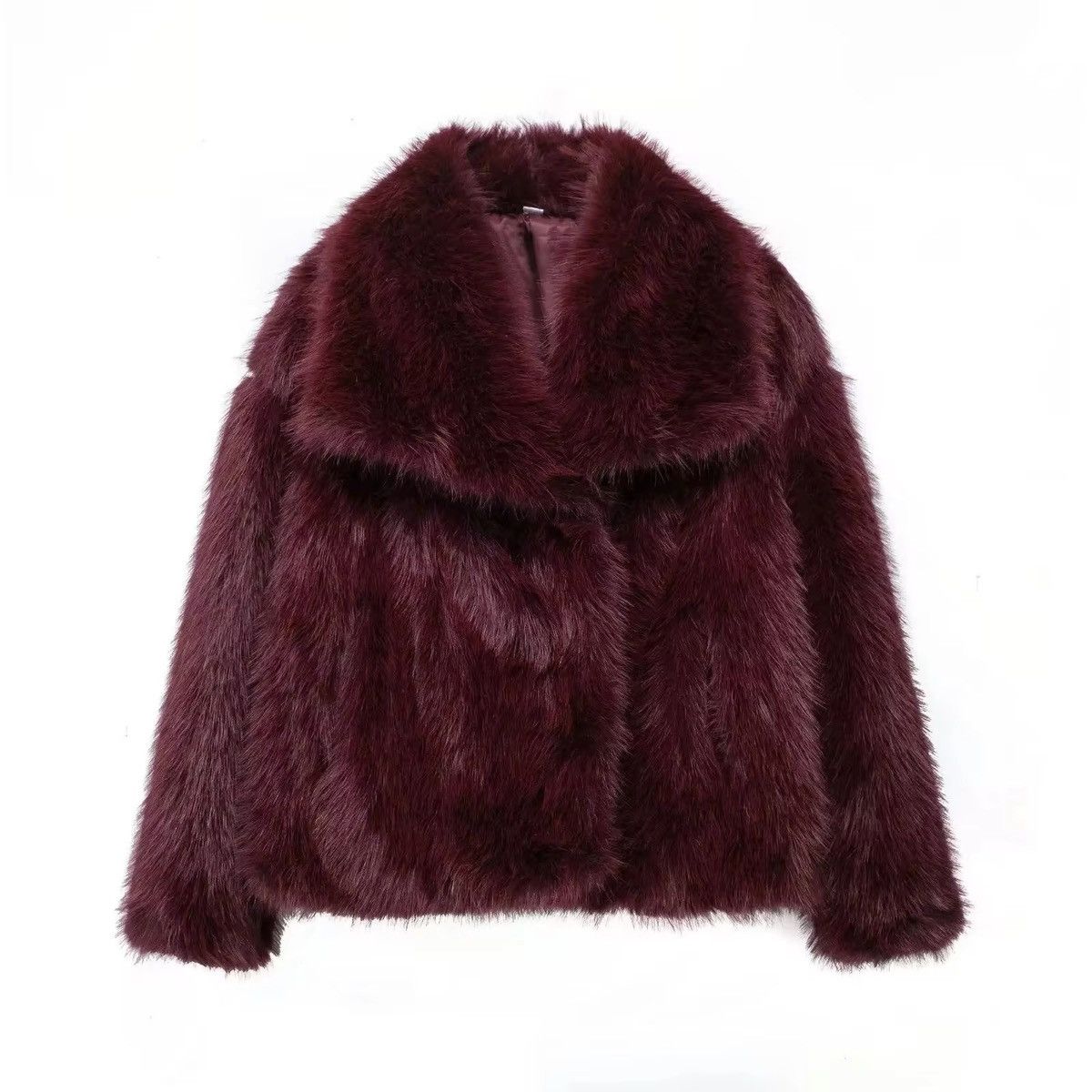 Japanese Brand × Vintage Ladies Faux Fur Plush Wool Long Sleeve Jacket Size M / US 6-8 / IT 42-44 - 1 Thumbnail