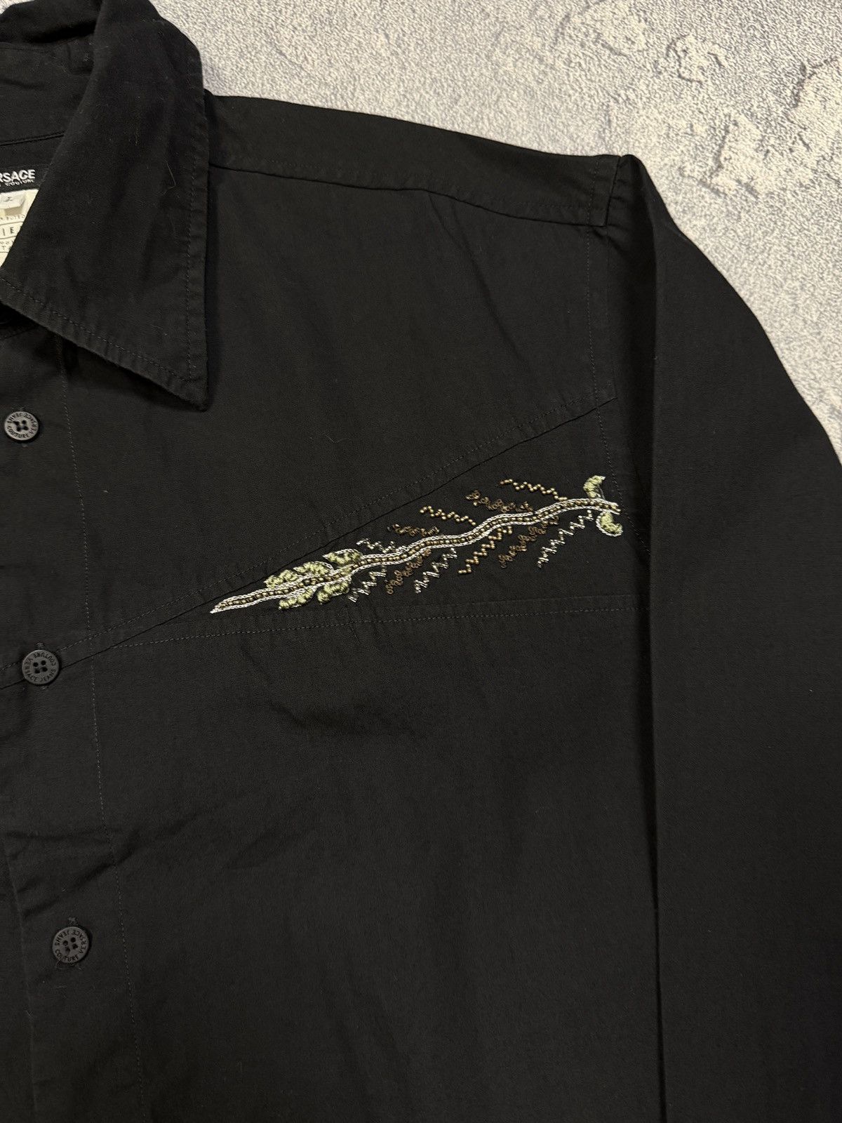Versace Jeans Couture Rare Design Vintage Brand Versace Jeans Couture Shirt 00s Size US L / EU 52-54 / 3 - 7 Thumbnail