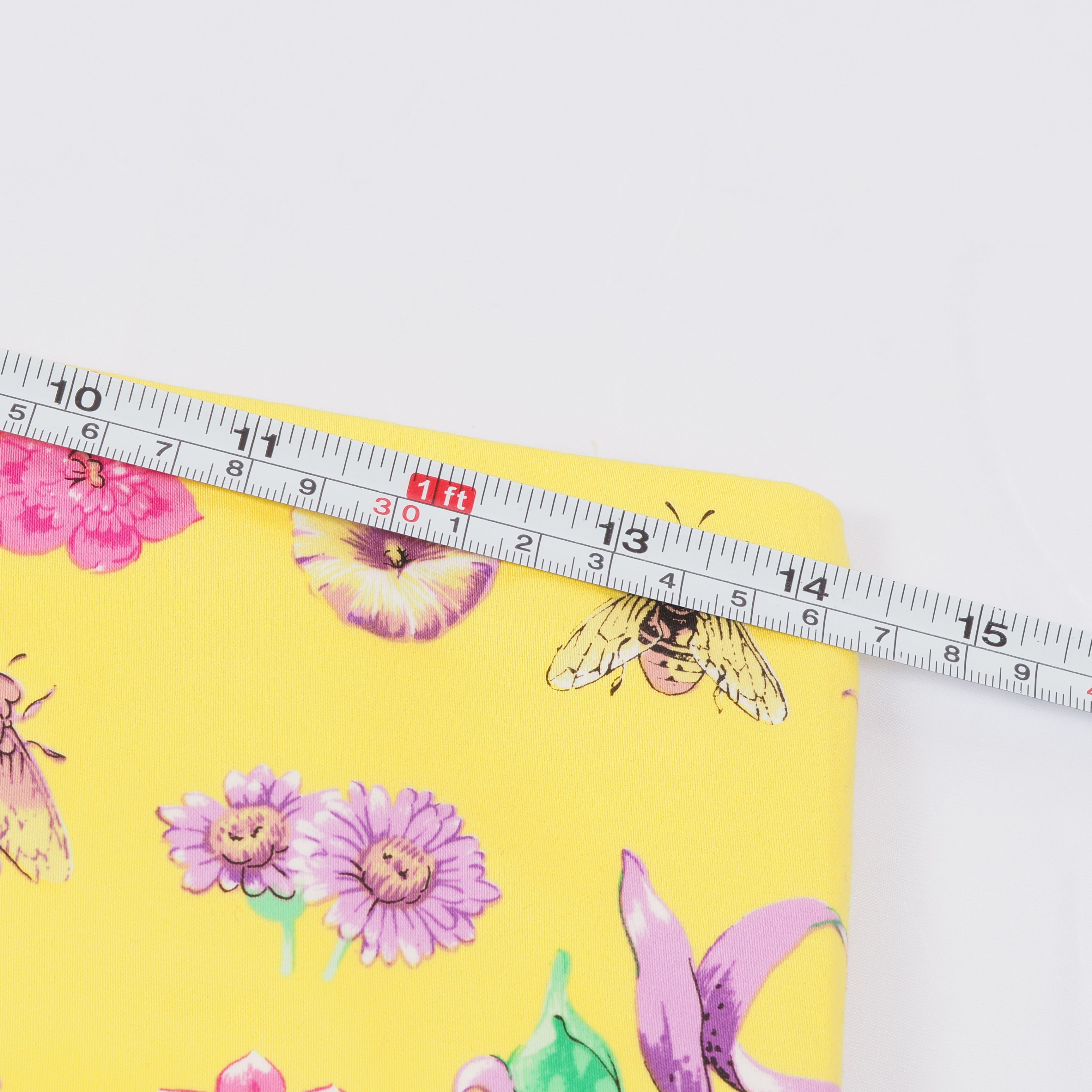 Versace Gianni Versace 90s Yellow Floral Garden Print Pencil Skirt Size 26" / US 2 / IT 38 - 9 Thumbnail