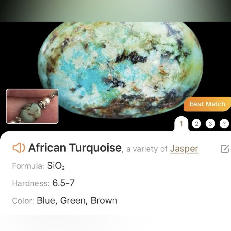Handmade Handcrafted silver plated African turquoise pearl necklace Size ONE SIZE - 6 Thumbnail
