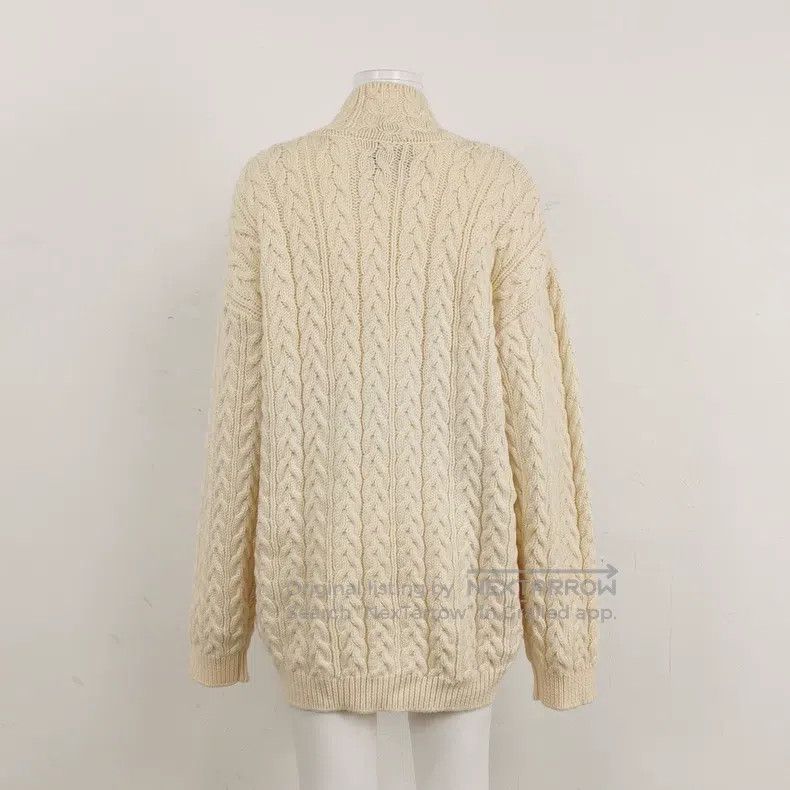 Loewe Loewe Off-white chunky knit sweater Size S / US 4 / IT 40 - 2 Thumbnail