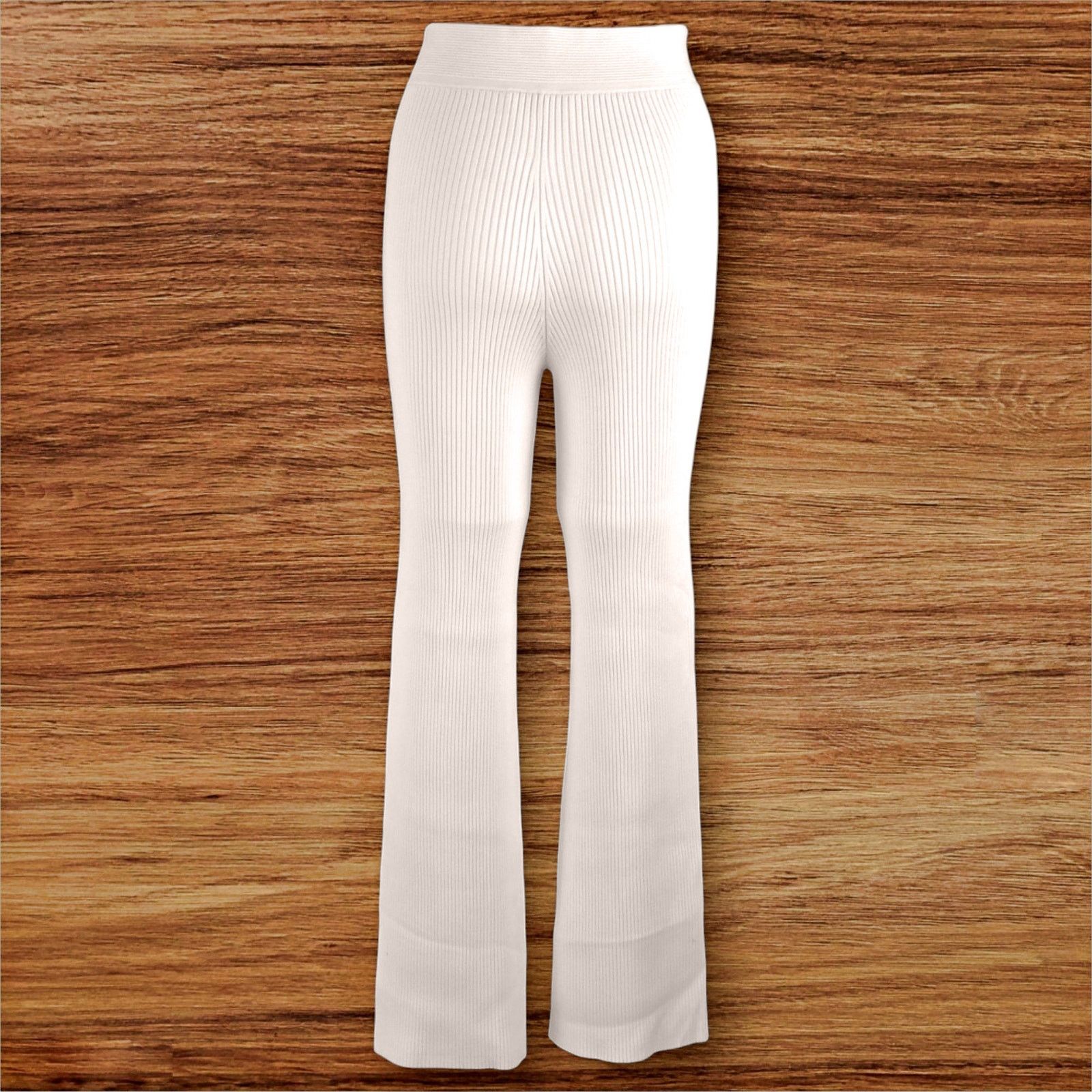 Jonathan Simkhai Jonathan Simkhai Blaise Straight Leg Chantilly Ribbed Pant Size 25" / US 0 / IT 36 - 3 Thumbnail