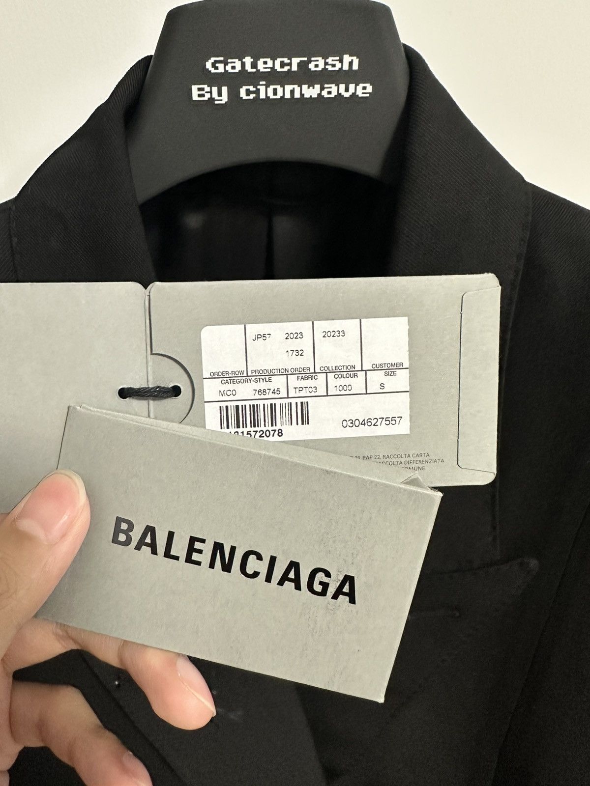 Balenciaga Balenciaga Winter23 Deconstructed Blazer Size 46S - 4 Thumbnail