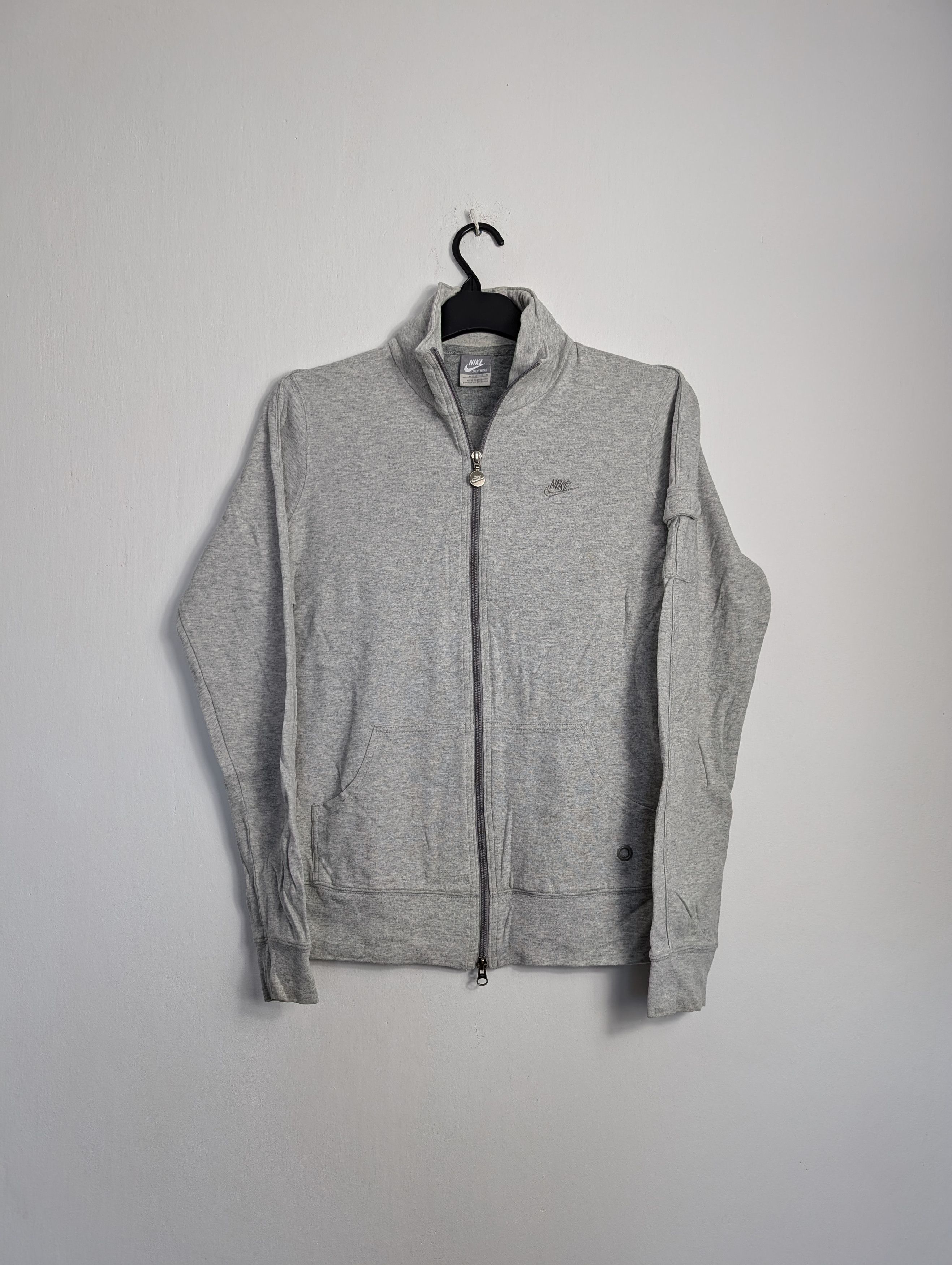 Nike Nike Women's Zip Sweatshirt Grey Crewneck Vintage Size L / US 10 / IT 46 - 1 Thumbnail