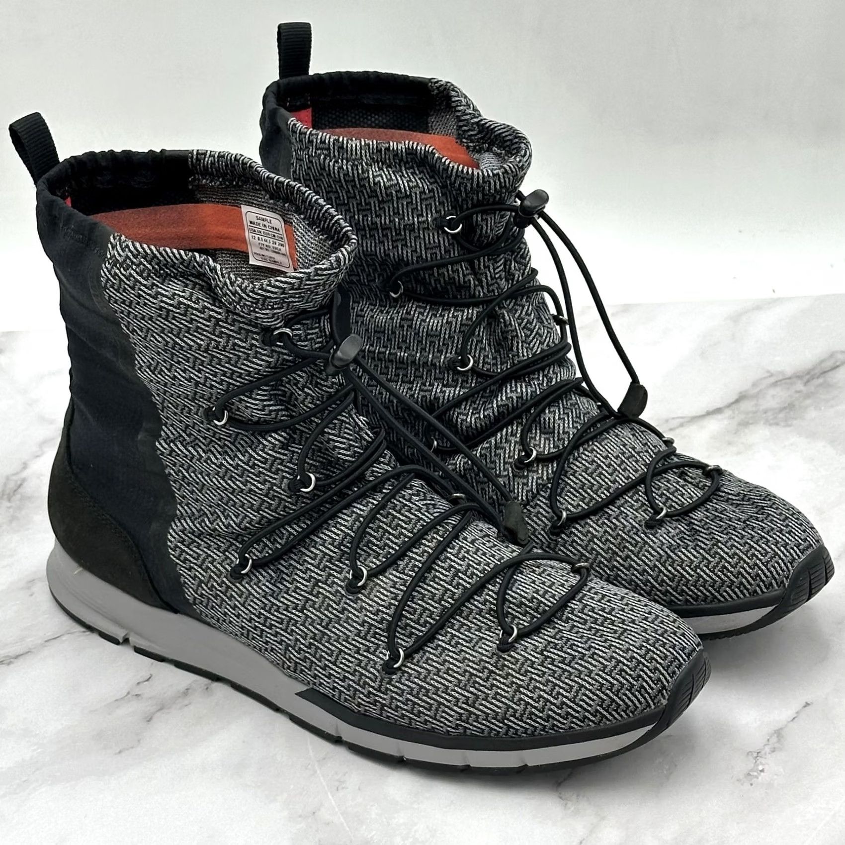 Under Armour Boots Womens 12 Gray Ankle Herringbone Lace Up  display picture 1