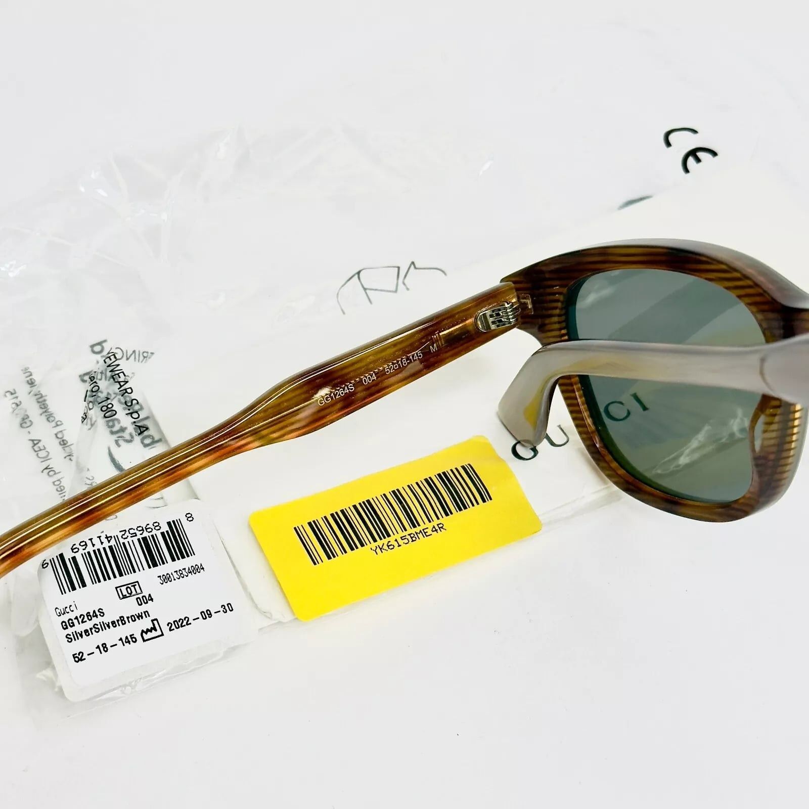 Gucci GUCCI Lilac Pearl Brown Silver 1264 Gg1264S Sunglasses 004 Size ONE SIZE - 9 Thumbnail