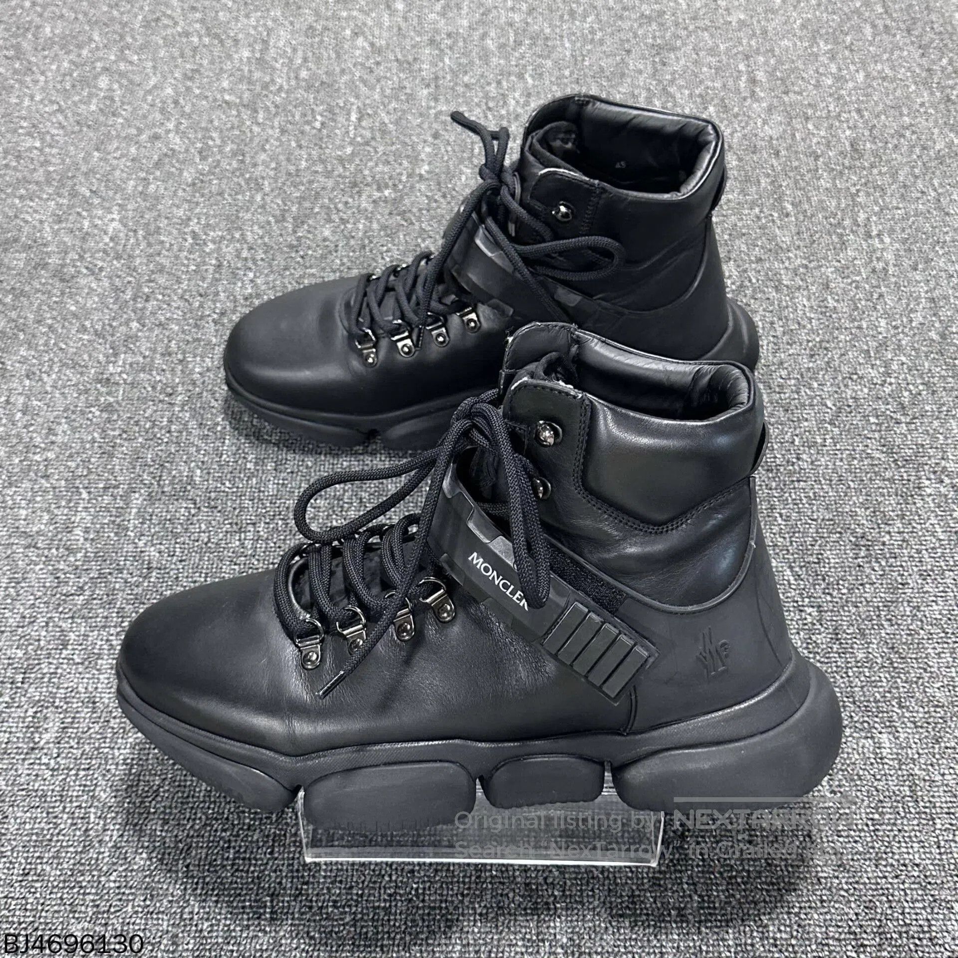 Moncler moncler black high-top boots for men. Size US 10.5 / EU 43-44 - 1 Thumbnail