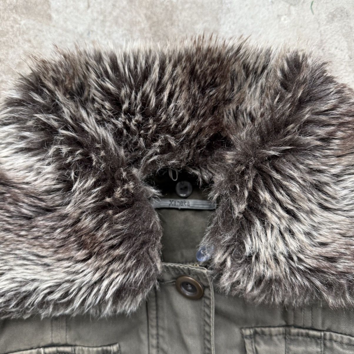 Le Grande Bleu (L.G.B.) Y2K Xanaka Khaki Olive Jacket With Faux Fur LGB Type Size S / US 4 / IT 40 - 4 Thumbnail