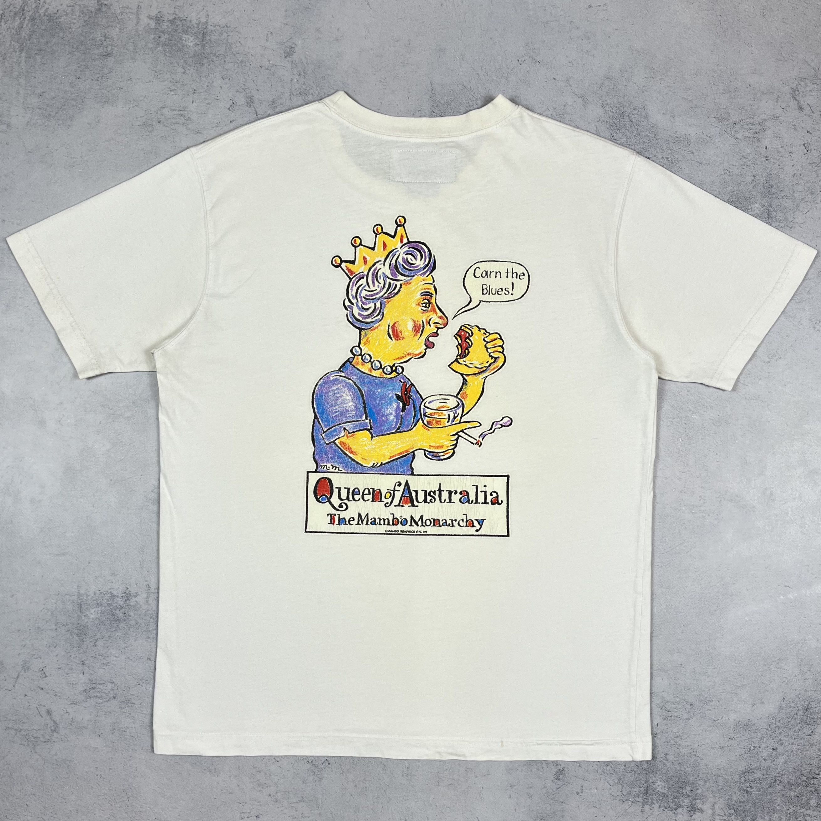 Mambo Vintage Mambo Queen Of Australia Big Logo T Shirt 1998 Size US S / EU 44-46 / 1 - 2 Thumbnail