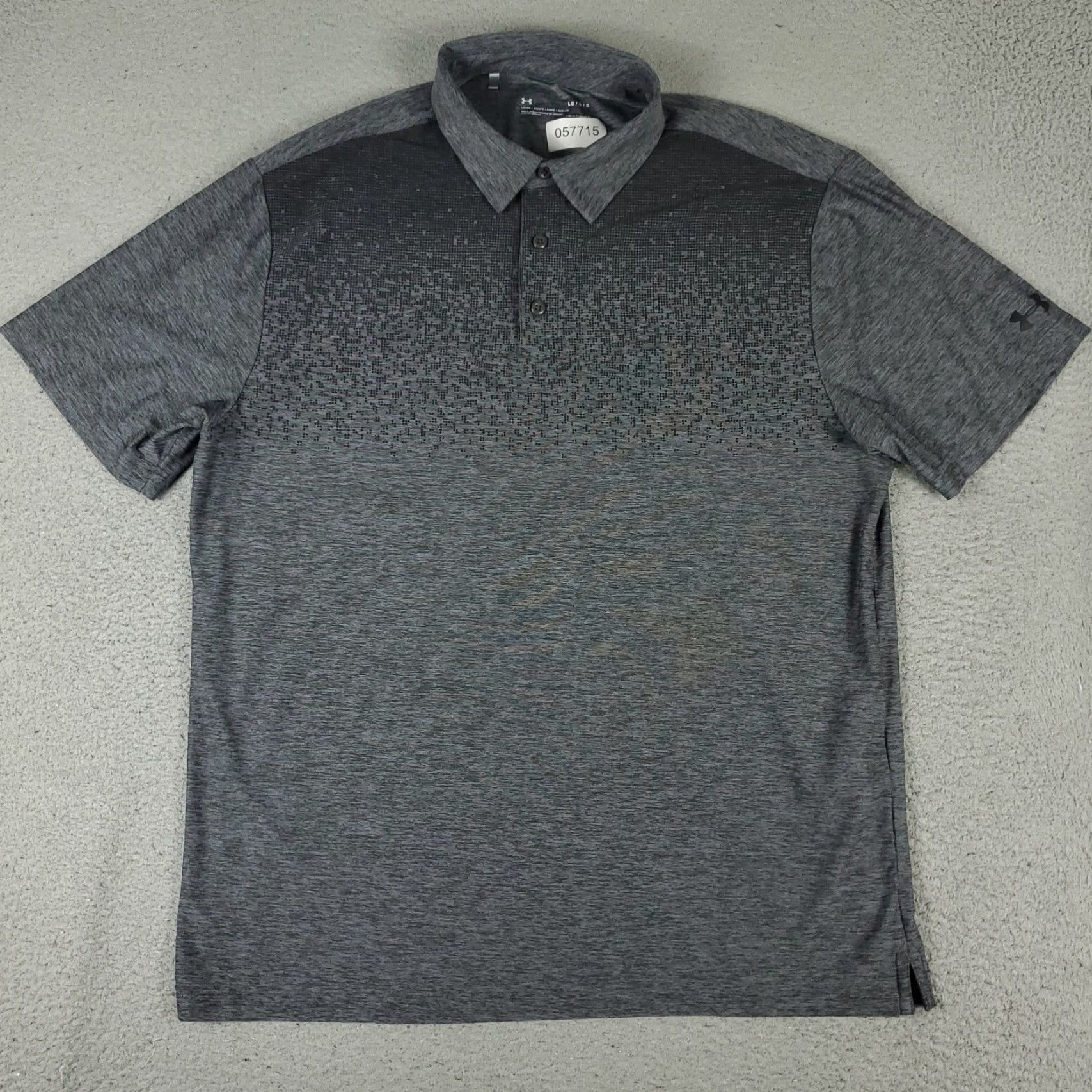 Under Armour Under Armour Polo Shirt Mens L Gray Solid Short Sleeve Collared Button Logo Golf Casual Activewear Size US L / EU 52-54 / 3 - 2 Thumbnail
