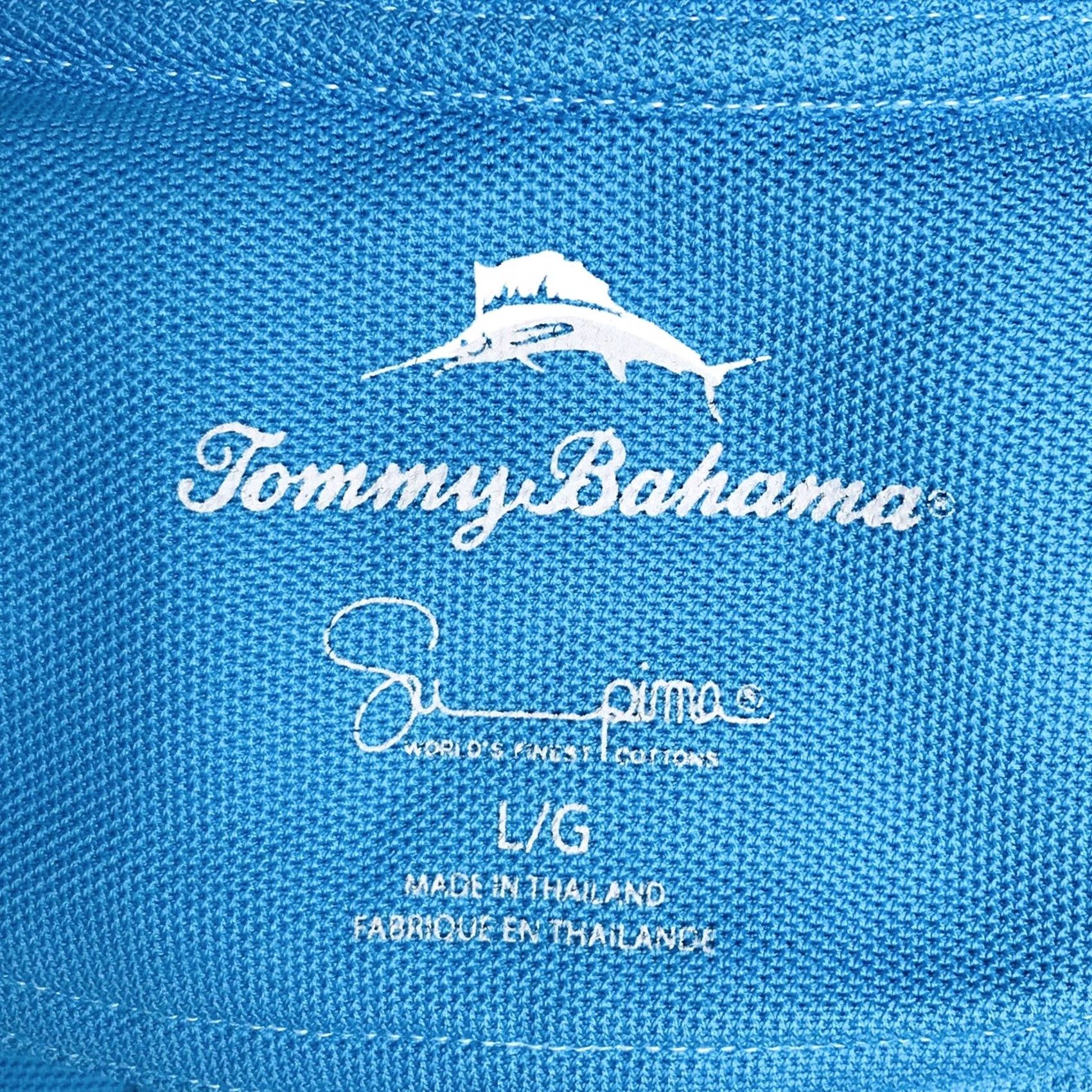 Tommy Bahama Tommy Bahama Polo Shirt Men Cerulean Blue Short Sleeve Golf L Shirt Polo Test Size US L / EU 52-54 / 3 - 3 Thumbnail