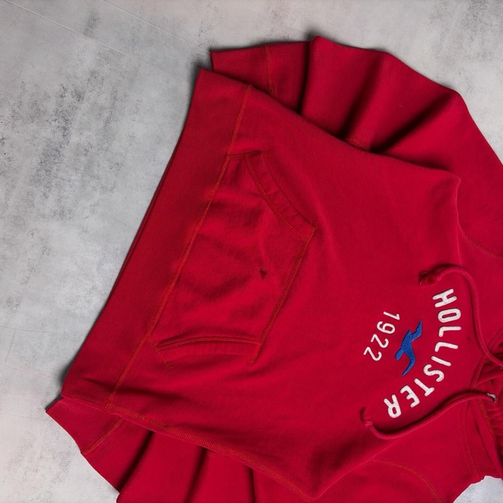 Other Y2K Red Hollister Grunge Surf Thermal Hoodie Size L / US 10 / IT 46 - 4 Thumbnail