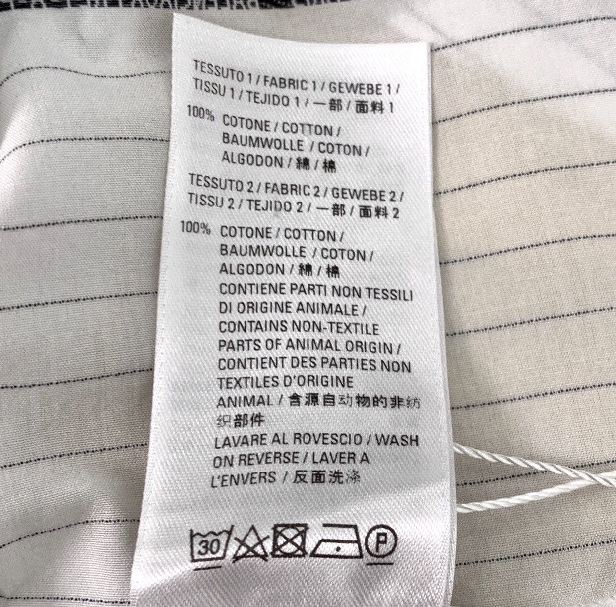 Balenciaga Balenciaga white logo letter cotton lapel long sleeved shirt Size US M / EU 48-50 / 2 - 8 Thumbnail