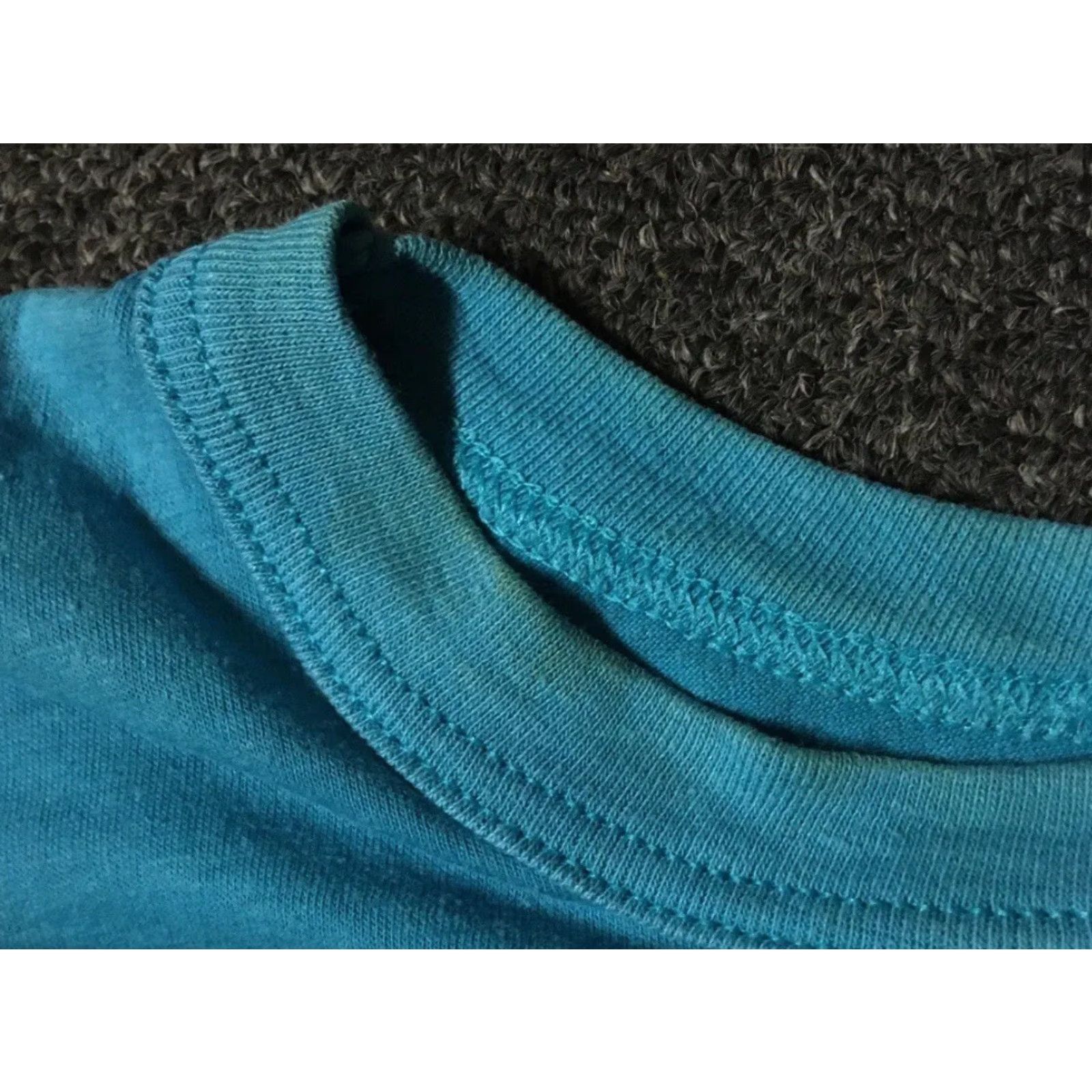 Vintage Vtg 80s Surf Faded Cropped Sleeveless Shirt L USA Blue Size L / US 10 / IT 46 - 3 Thumbnail