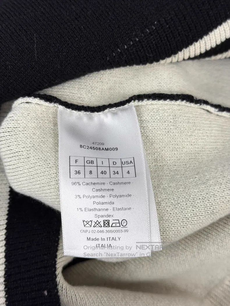 Dior Dior Black 8-character cashmere sweater Size XS / US 0-2 / IT 36-38 - 5 Thumbnail