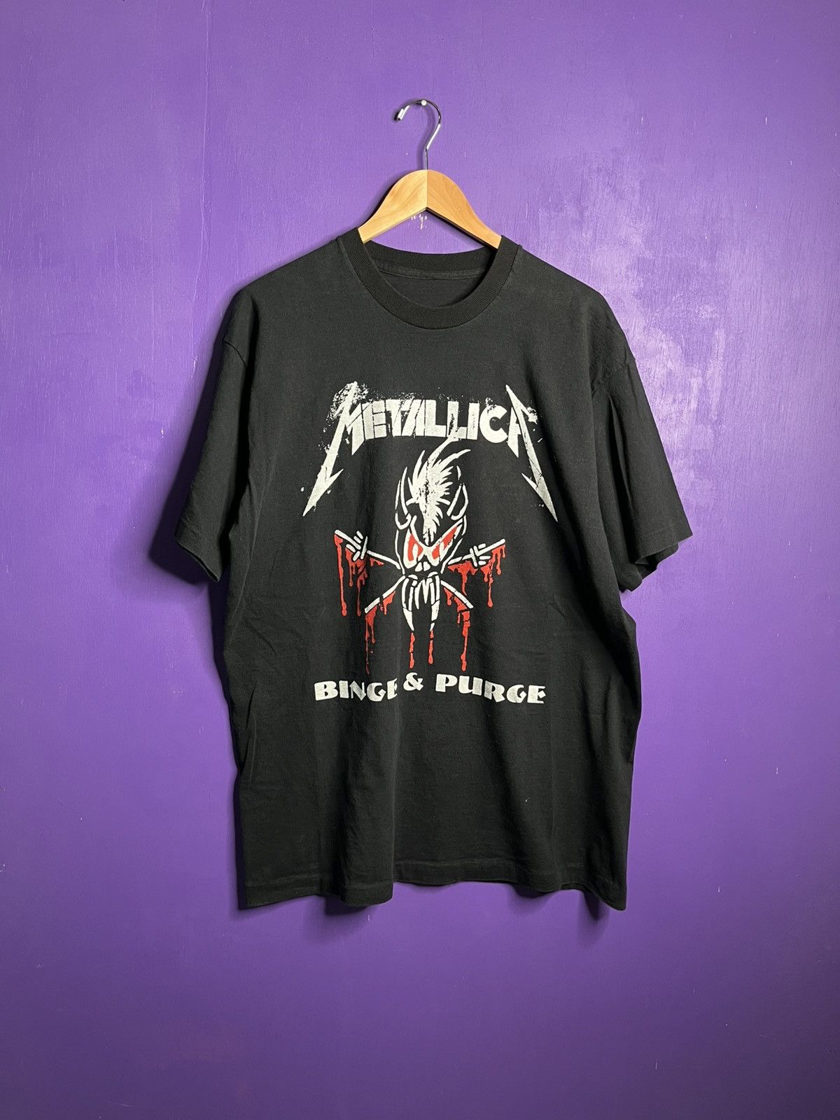 GIANT メタリカ BINGE & PURGE Tシャツ ヴィンテージ M GIANT メタリカ BINGE & PURGE Tシャツ ヴィンテージ M