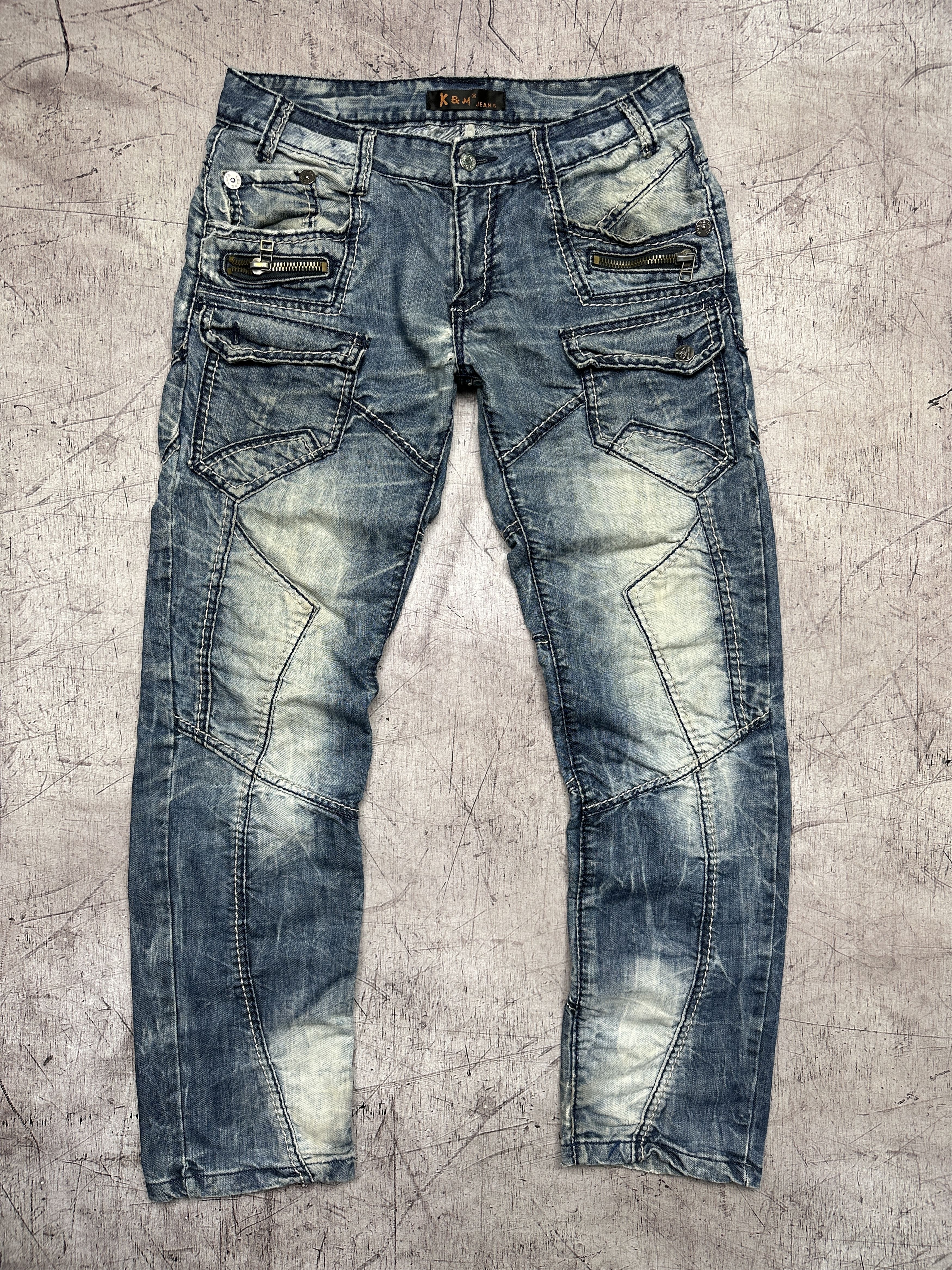 Japanese Brand × Vintage K&M Kosmo Lupo Vintage Mens Denim Pants Jeans Size US 32 / EU 48 - 1 Thumbnail