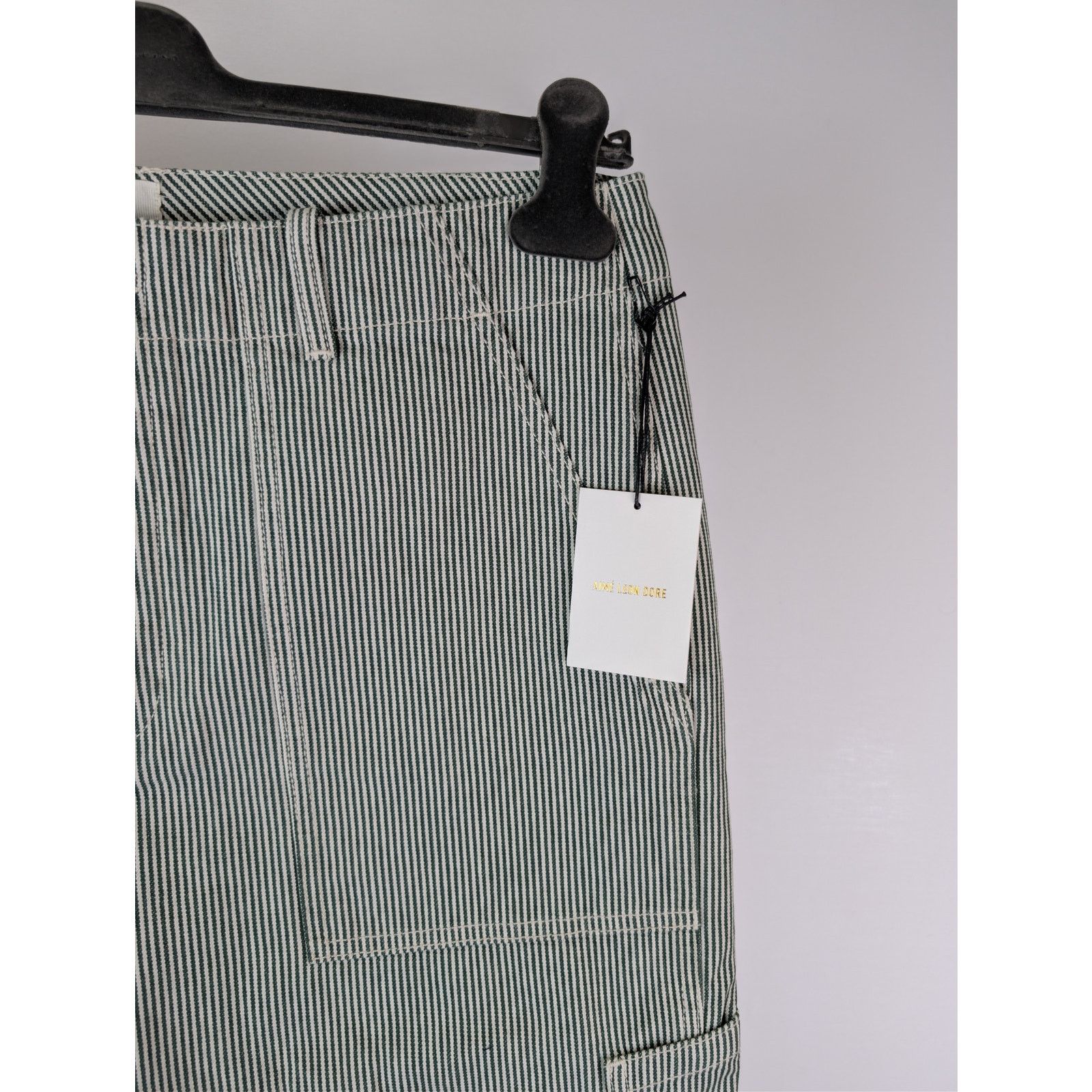 Aime Leon Dore o1rshd1 Hickory Stripe Workwear Pant jean in Green Hickory Size US 34 / EU 50 - 5 Thumbnail