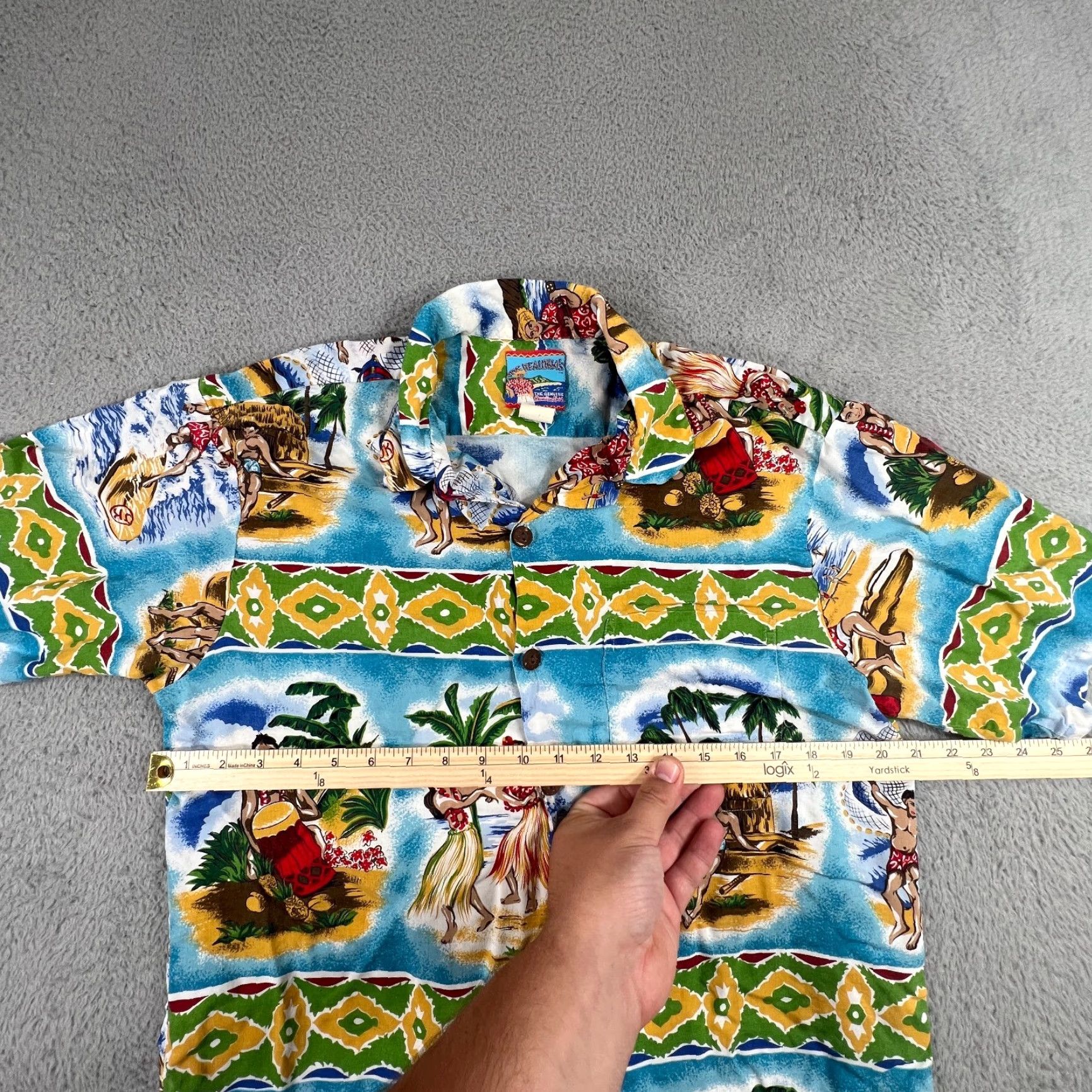 Vintage VINTAGE Joe Kealoha Hawaiian Shirt Mens Medium Short Sleeve Floral Aloha 90s Blue Lightweigh Size US M / EU 48-50 / 2 - 5 Thumbnail