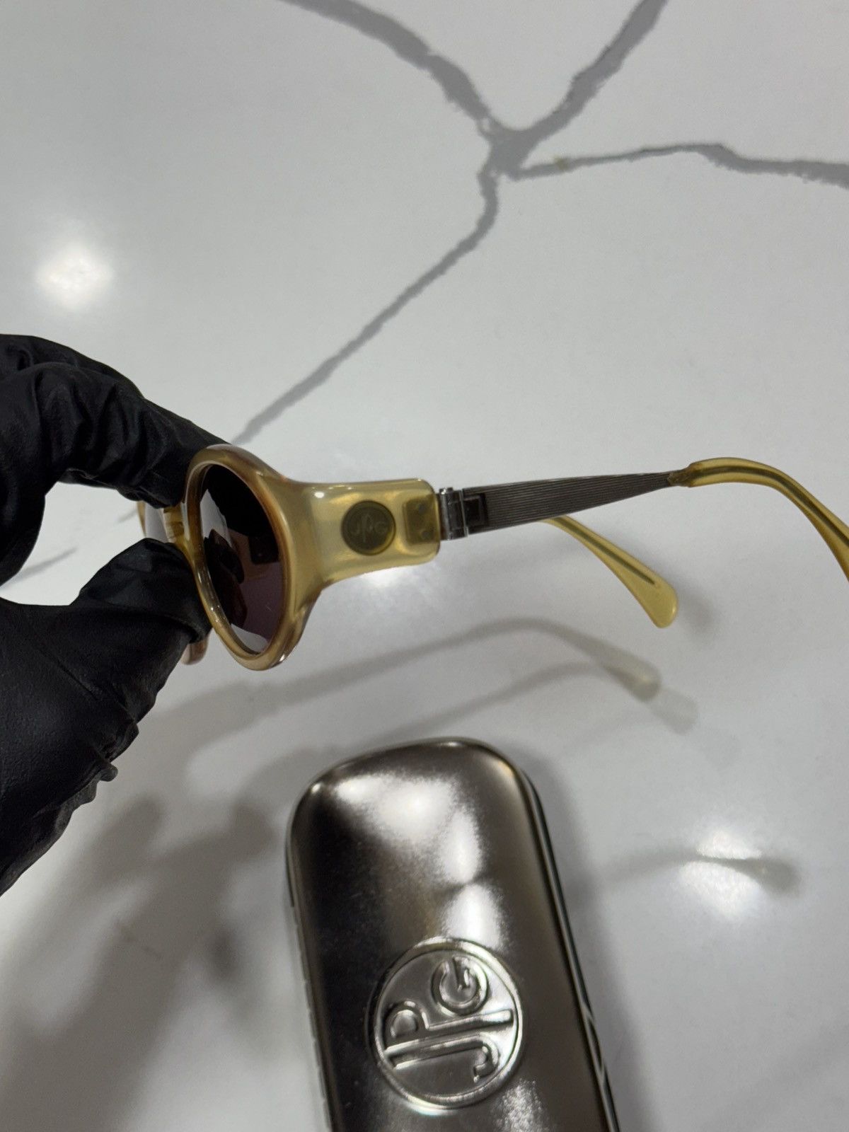 Jean Paul Gaultier VINTAGE JEAN PAUL GAULTIER 56-2272 STEAMPUNK SUNGLASSES Size ONE SIZE - 13 Thumbnail