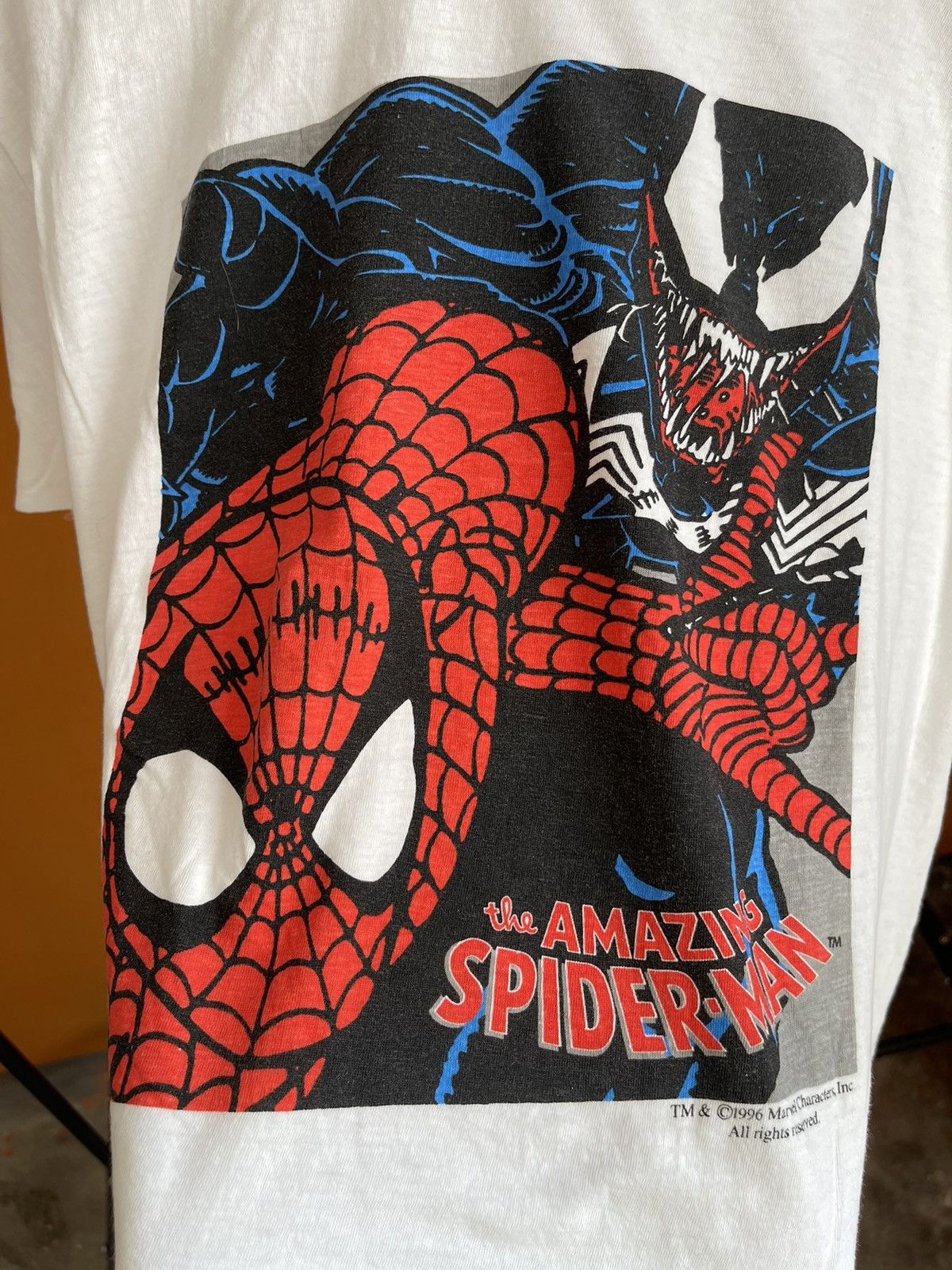 Marvel Comics × Vintage 1996 Amazing Spider Man Venom T Shirt Size US M / EU 48-50 / 2 - 2 Thumbnail