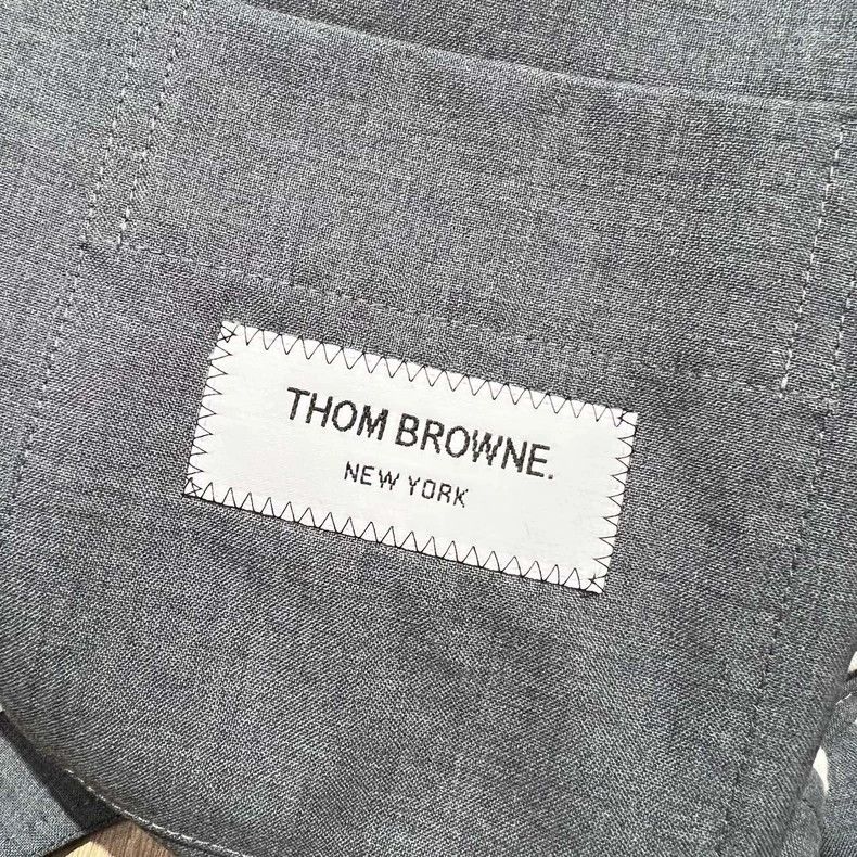 Thom Browne Thom Browne size3 Wool striped shirt jacket Size US L / EU 52-54 / 3 - 6 Thumbnail