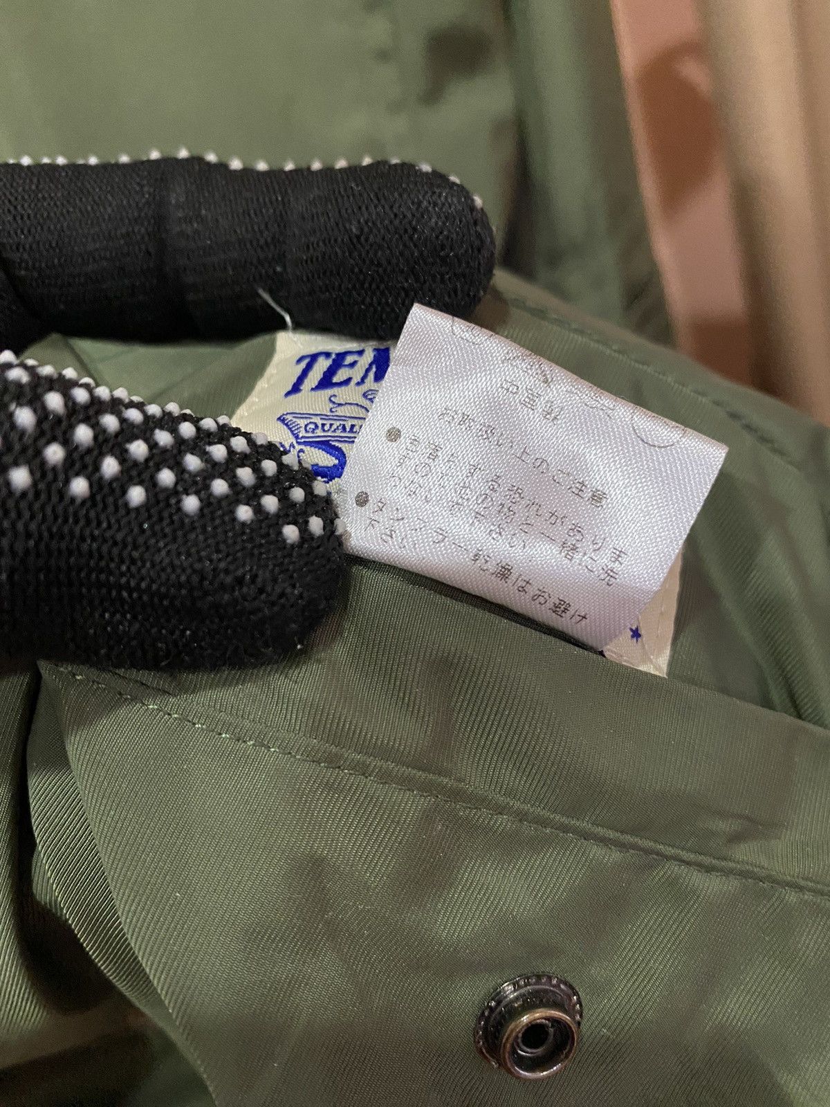 Japanese Brand Classic Green Bomber Jacket by TEMPTATION - Modern Style Size US M / EU 48-50 / 2 - 6 Thumbnail