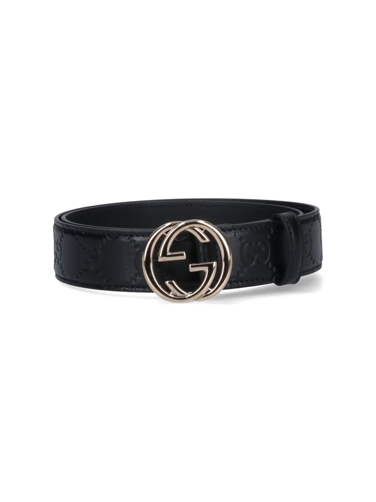Gucci GUCCI GG LEATHER BELT SIZE 75 CM Size ONE SIZE - 1 Thumbnail