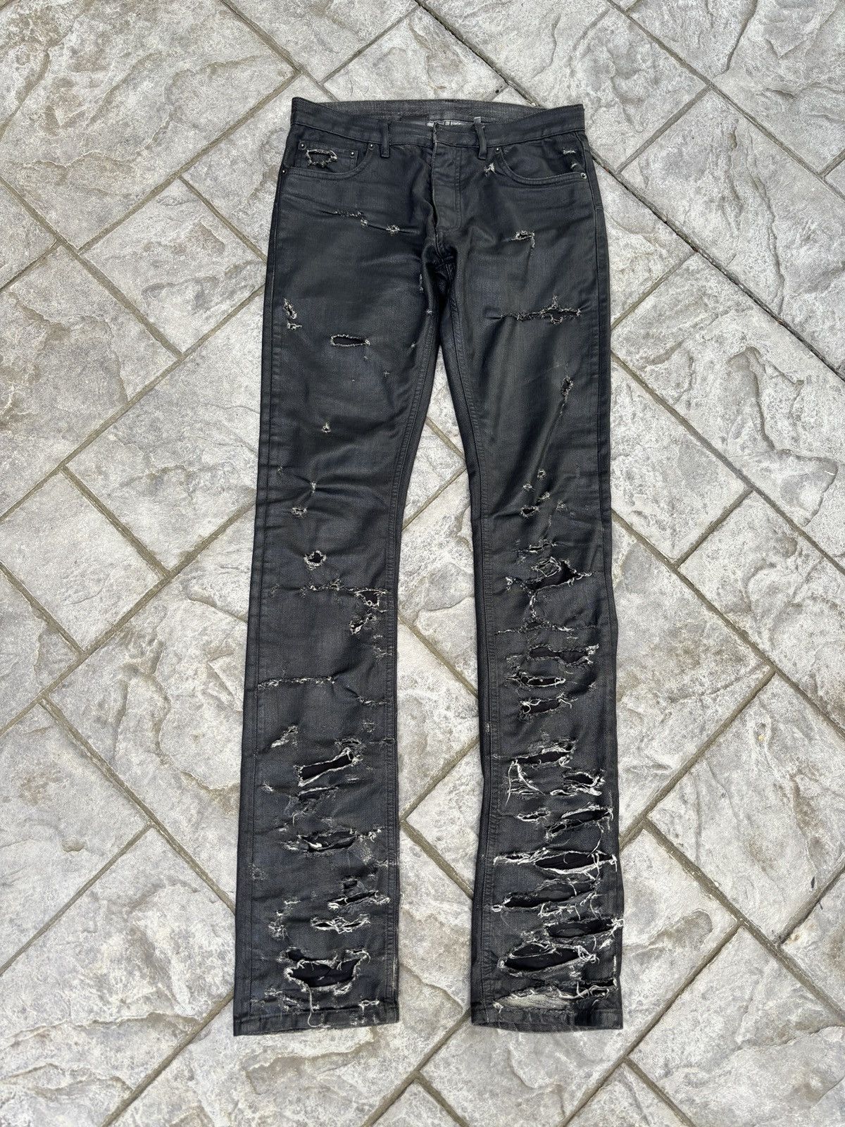 Dior Dior SS04 Strip Denim Size US 29 - 1 Thumbnail