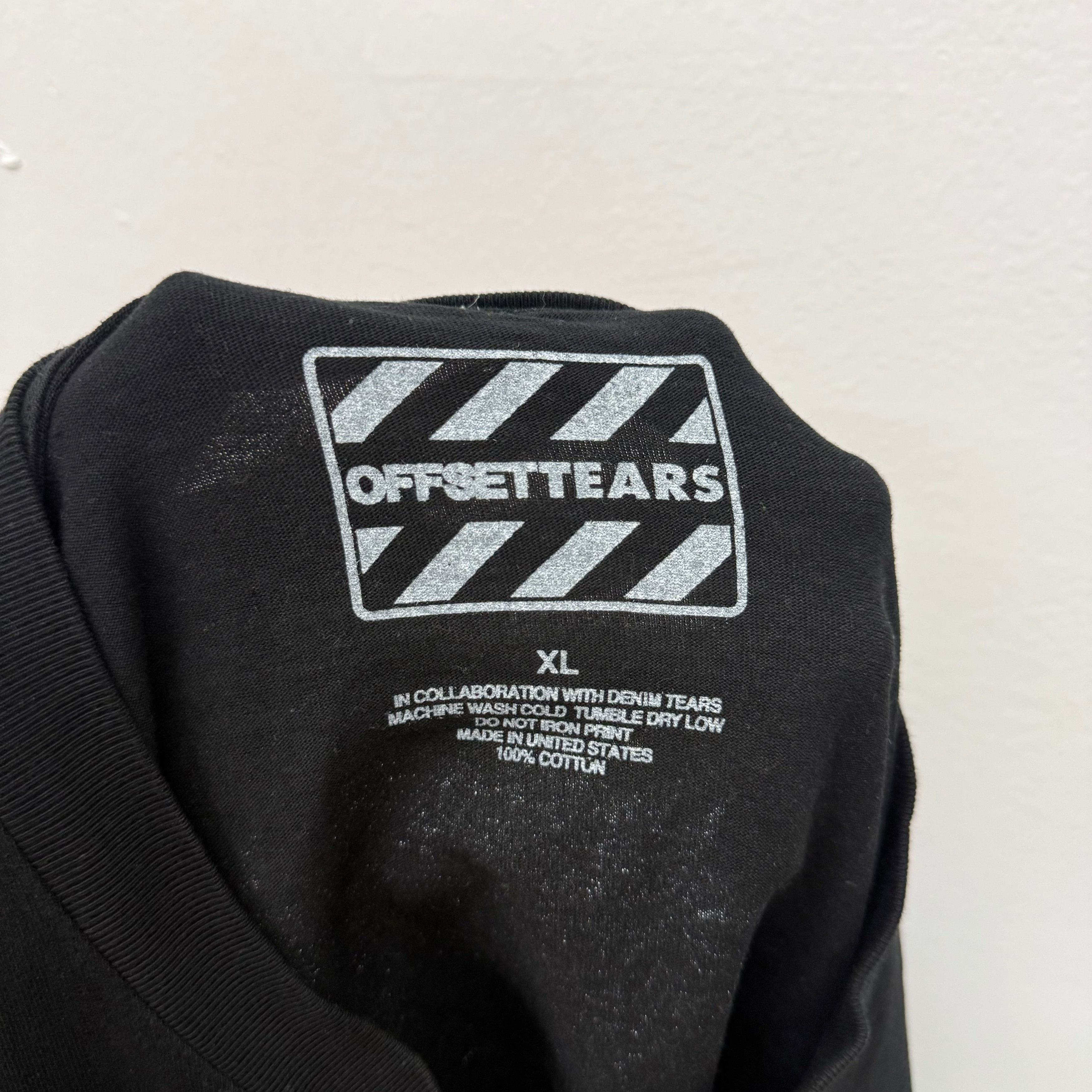 DENIM TEARS Denim Tears Offset Tears T-Shirt - Size XL Size US XL / EU 56 / 4 - 3 Thumbnail