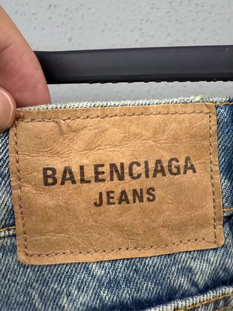 Balenciaga Balenciaga Printed Denim Pants Size M-2506 Size 26" / US 2 / IT 38 - 3 Thumbnail