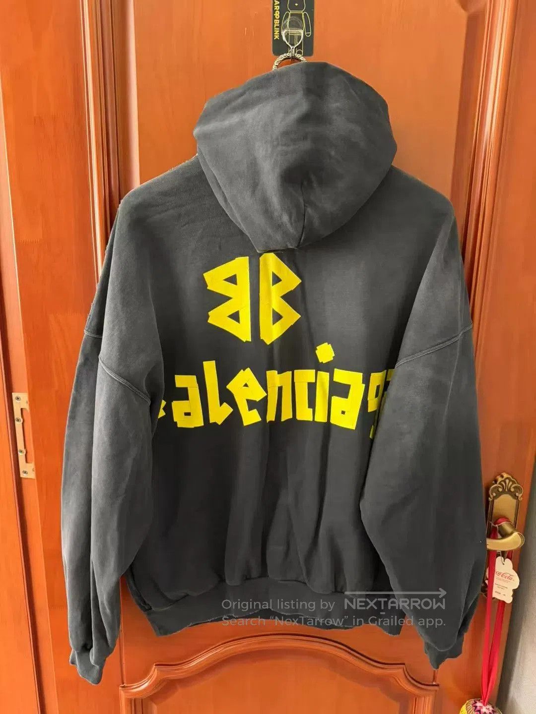 Balenciaga balenciaga black distressed tape hoodie. Size US S / EU 44-46 / 1 - 2 Thumbnail