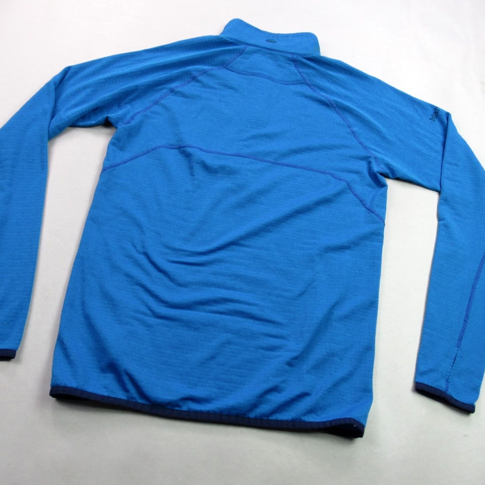 Marmot Marmot Sweater Mens Large Long Sleeve 1/4 Zip High Neck Blue Pullover Size US L / EU 52-54 / 3 - 7 Thumbnail
