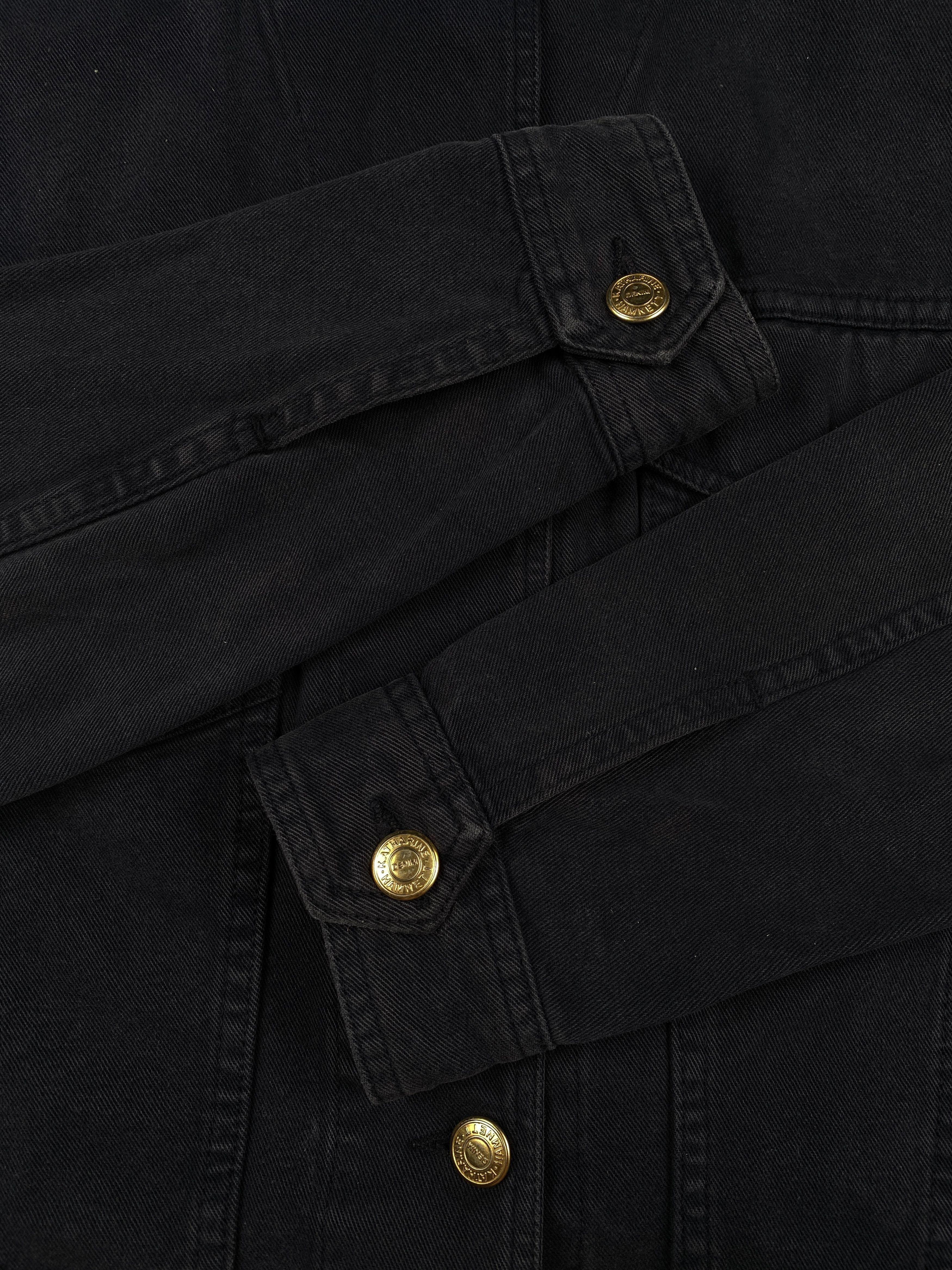 Katharine Hamnett London Gold Tone Buttons Denim Jacket Size S / US 4 / IT 40 - 11 Thumbnail